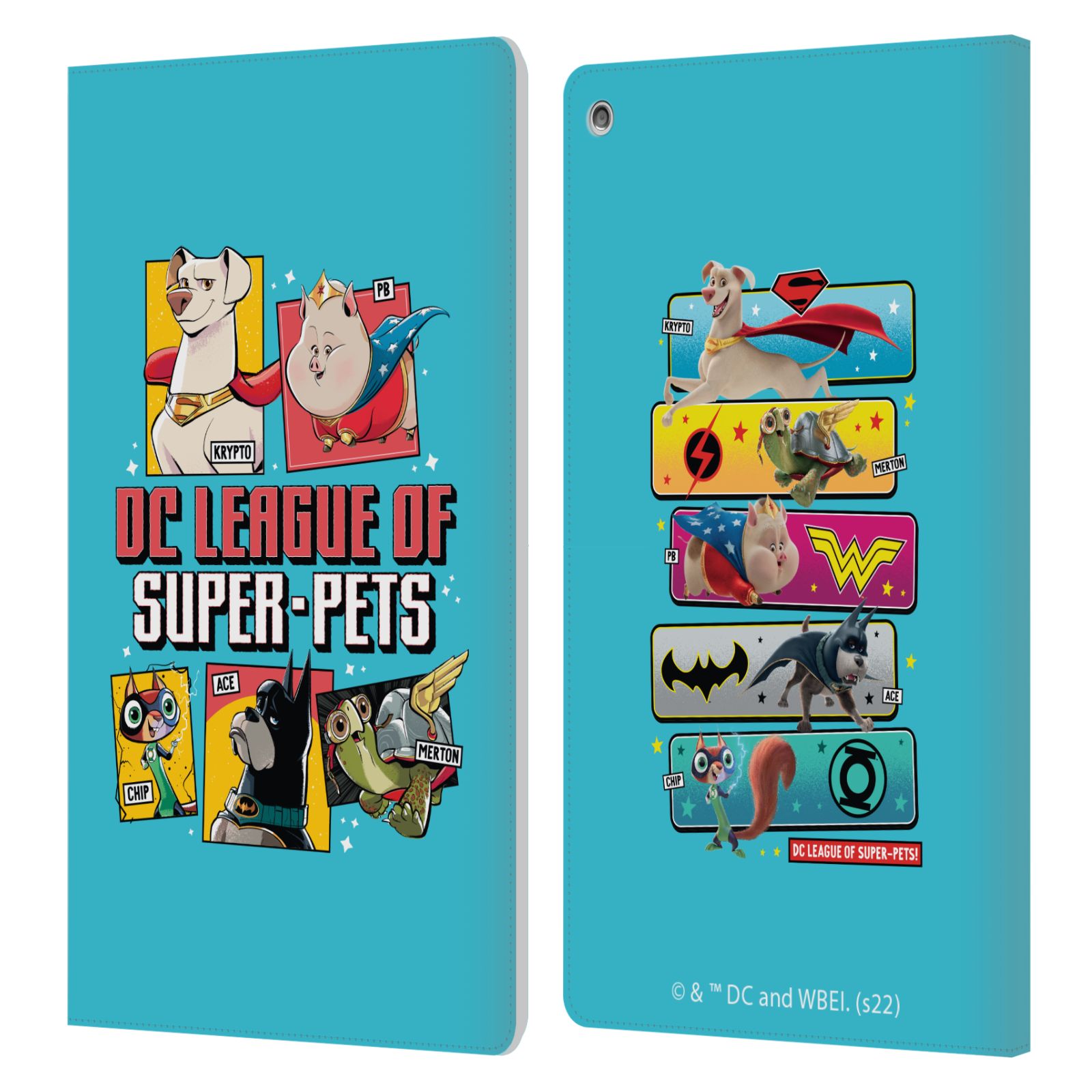 OFFICIAL DC LEAGUE OF SUPER PETS GRAPHICS LEATHER BOOK CASE FOR AMAZON FIRE - Picture 9 of 15