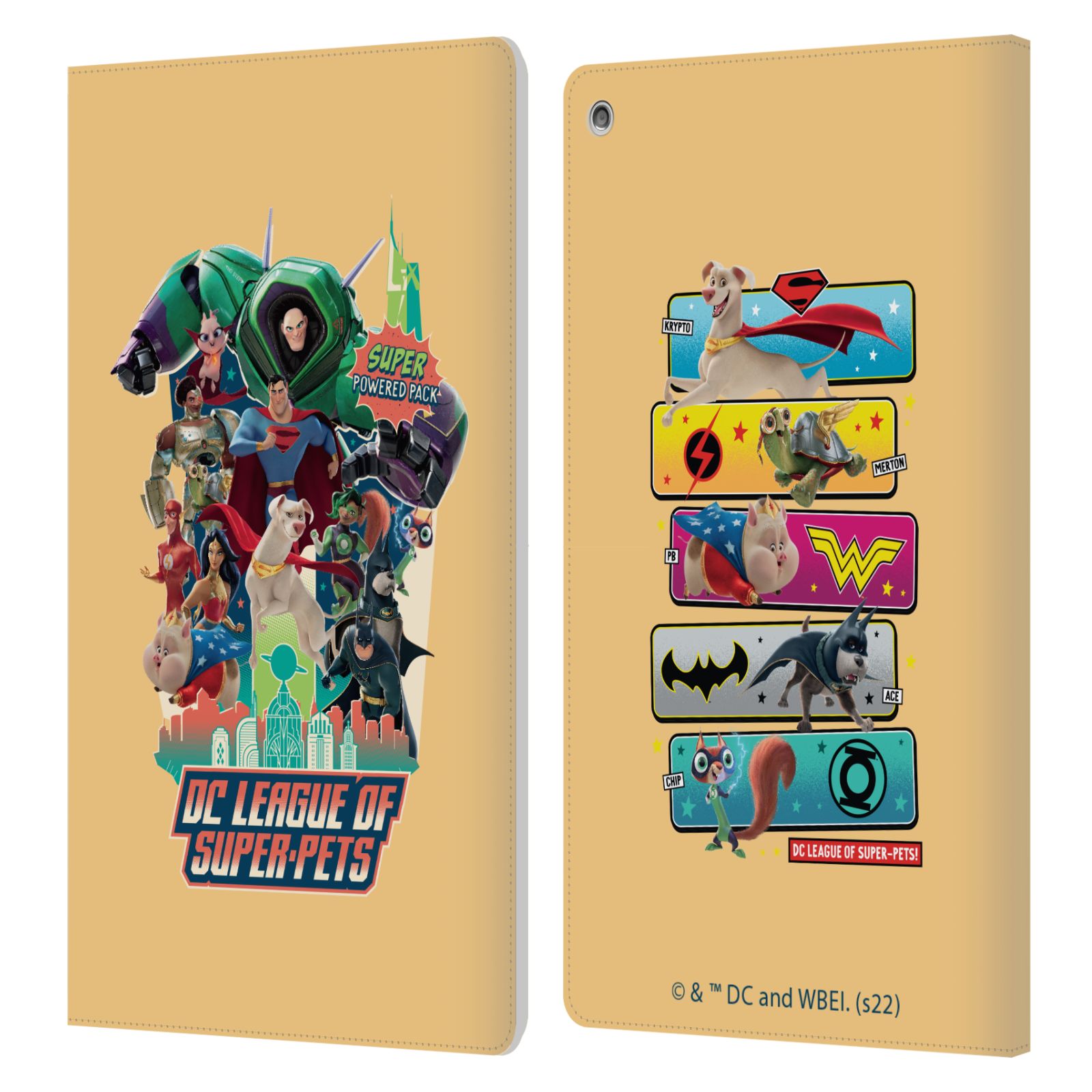 OFFICIAL DC LEAGUE OF SUPER PETS GRAPHICS LEATHER BOOK CASE FOR AMAZON FIRE - Picture 13 of 15