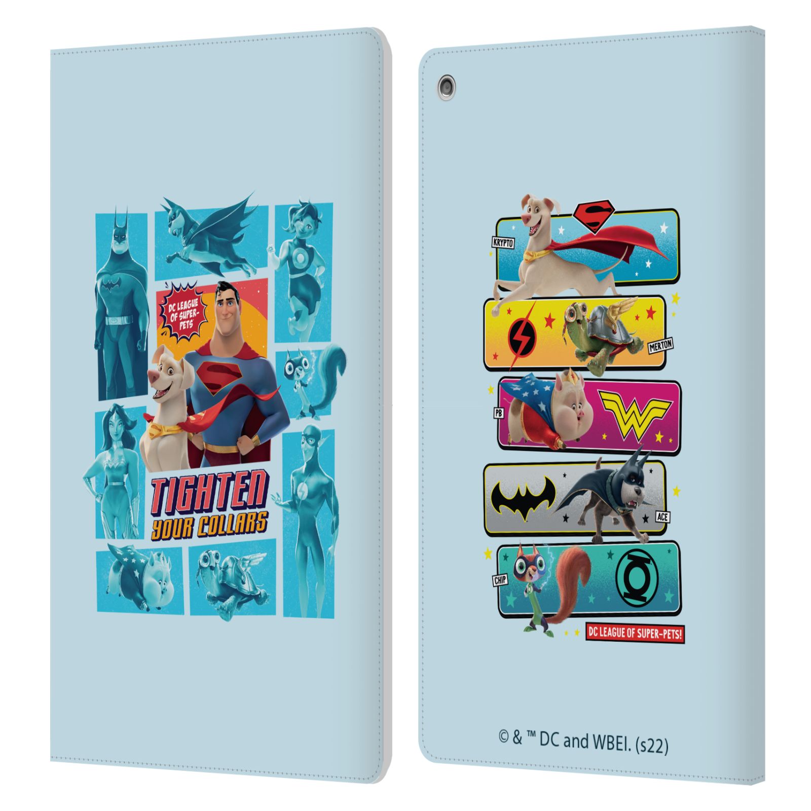 OFFICIAL DC LEAGUE OF SUPER PETS GRAPHICS LEATHER BOOK CASE FOR AMAZON FIRE - Picture 14 of 15