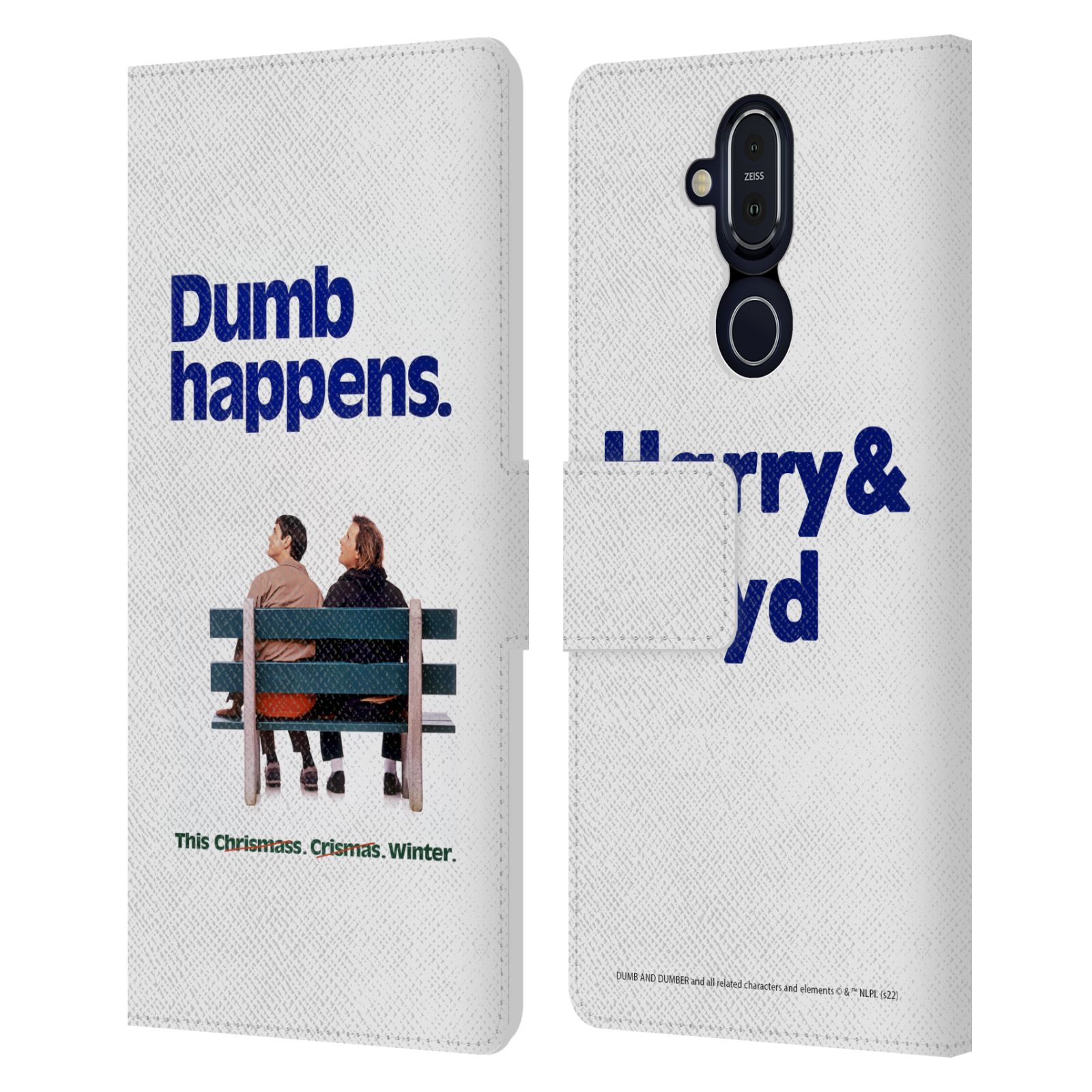 OFFICIAL DUMB AND DUMBER KEY ART LEATHER BOOK WALLET CASE CO