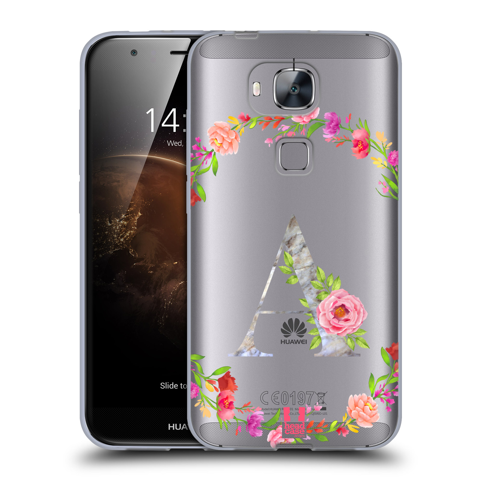 HEAD CASE DESIGNS DECORATIVE INITIALS GEL CASE & WALLPAPER FOR HUAWEI PHONES 2 - Picture 9 of 21