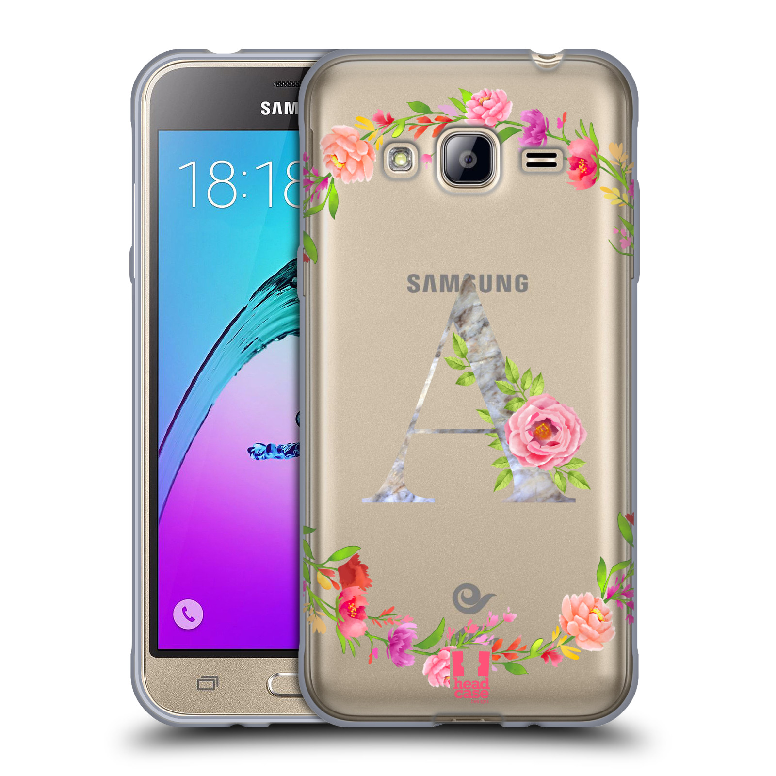 HEAD CASE DESIGNS DECORATIVE INITIALS GEL CASE & WALLPAPER FOR SAMSUNG PHONES 3 - Picture 8 of 20