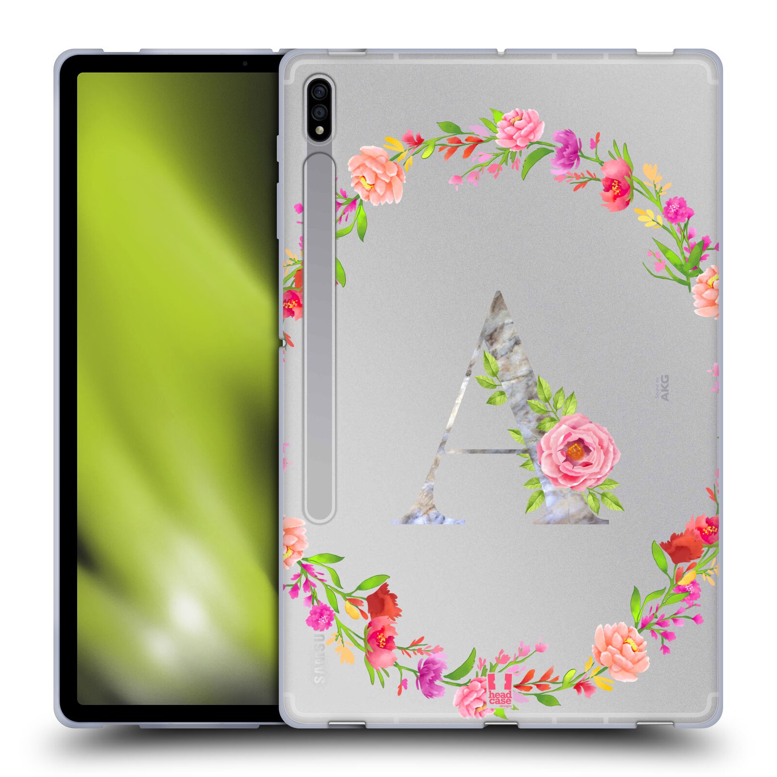 HEAD CASE DESIGNS DECORATIVE INITIALS SOFT GEL CASE FOR SAMSUNG TABLETS 1 - Picture 8 of 20