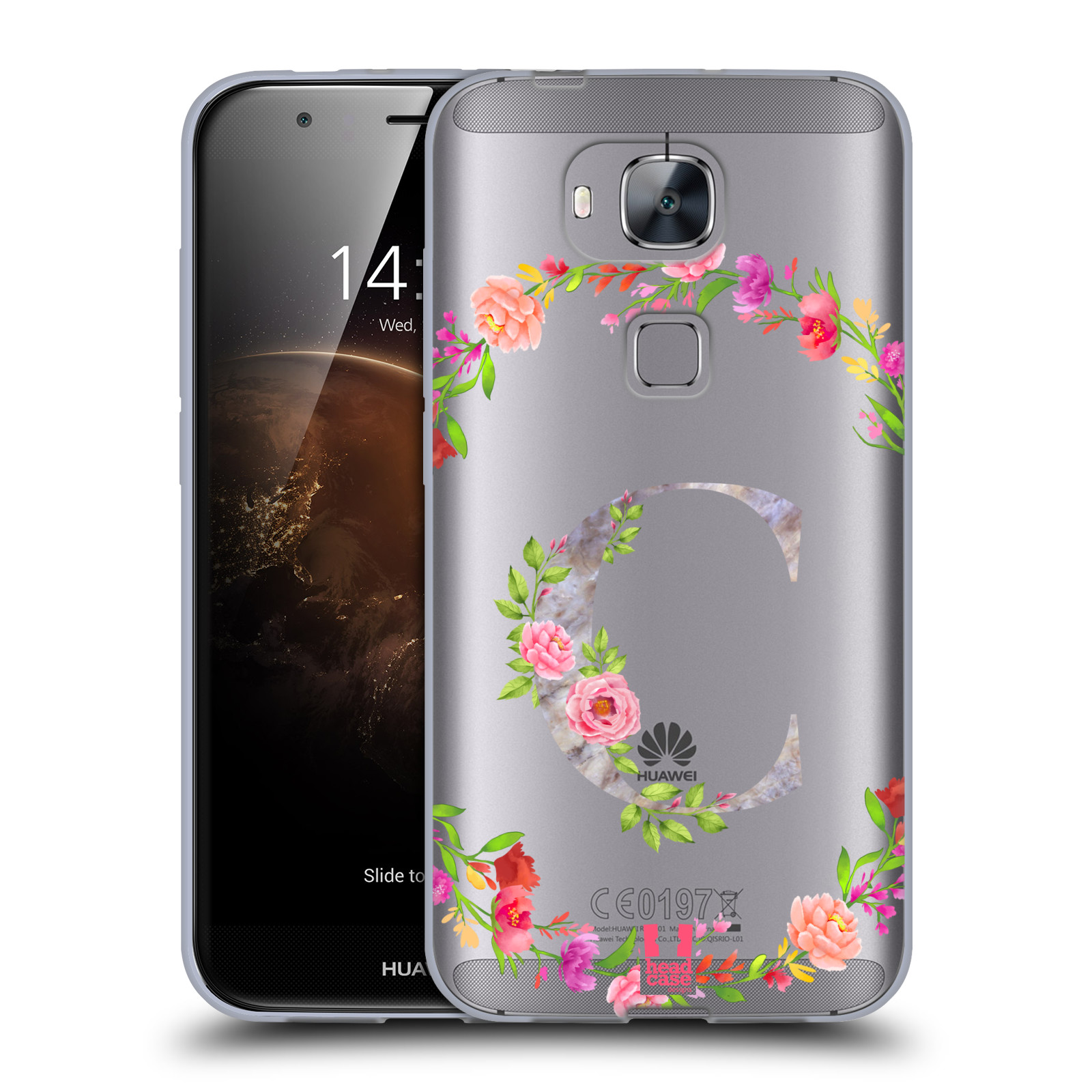 HEAD CASE DESIGNS DECORATIVE INITIALS GEL CASE & WALLPAPER FOR HUAWEI PHONES 2 - Picture 11 of 21