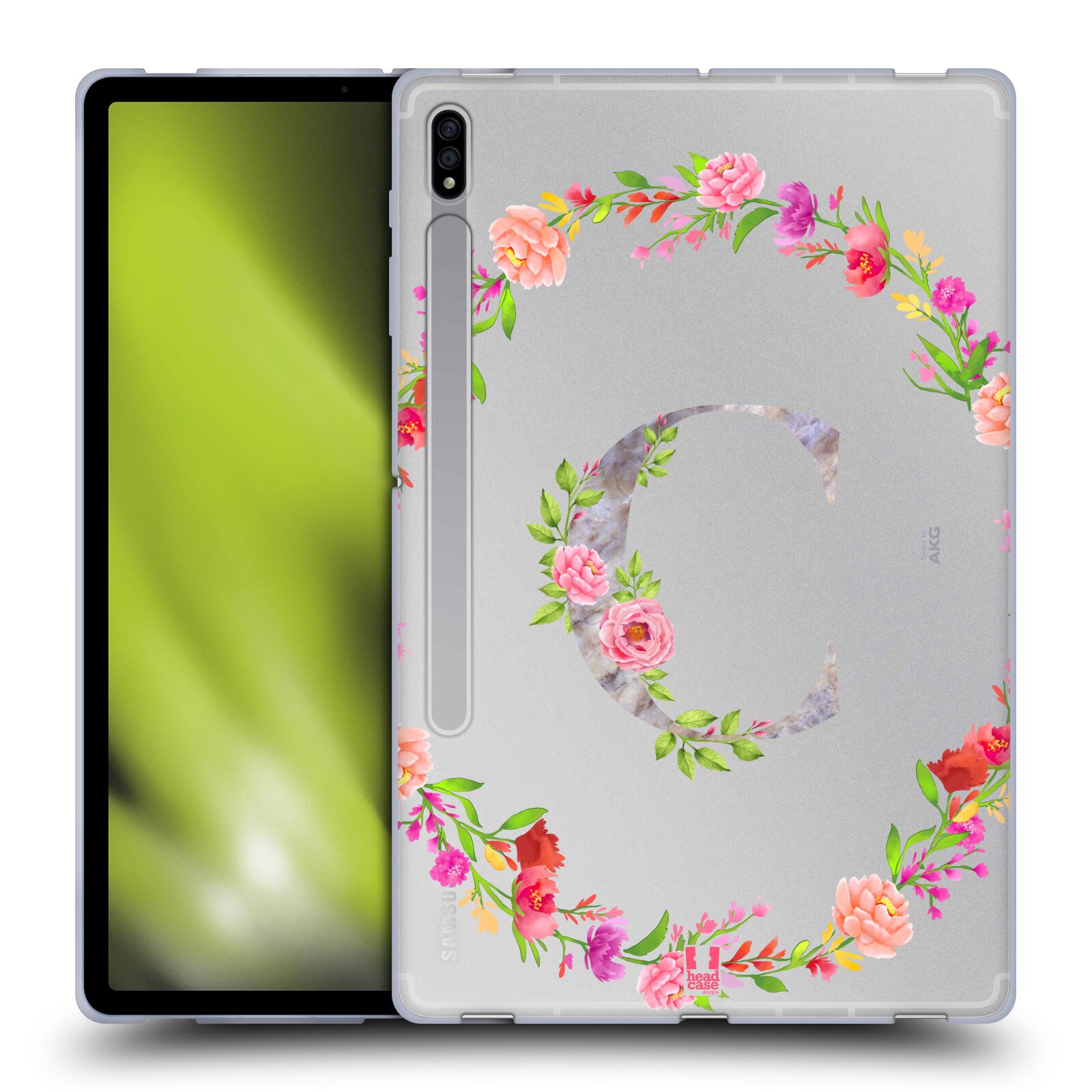 HEAD CASE DESIGNS DECORATIVE INITIALS SOFT GEL CASE FOR SAMSUNG TABLETS 1 - Picture 10 of 20