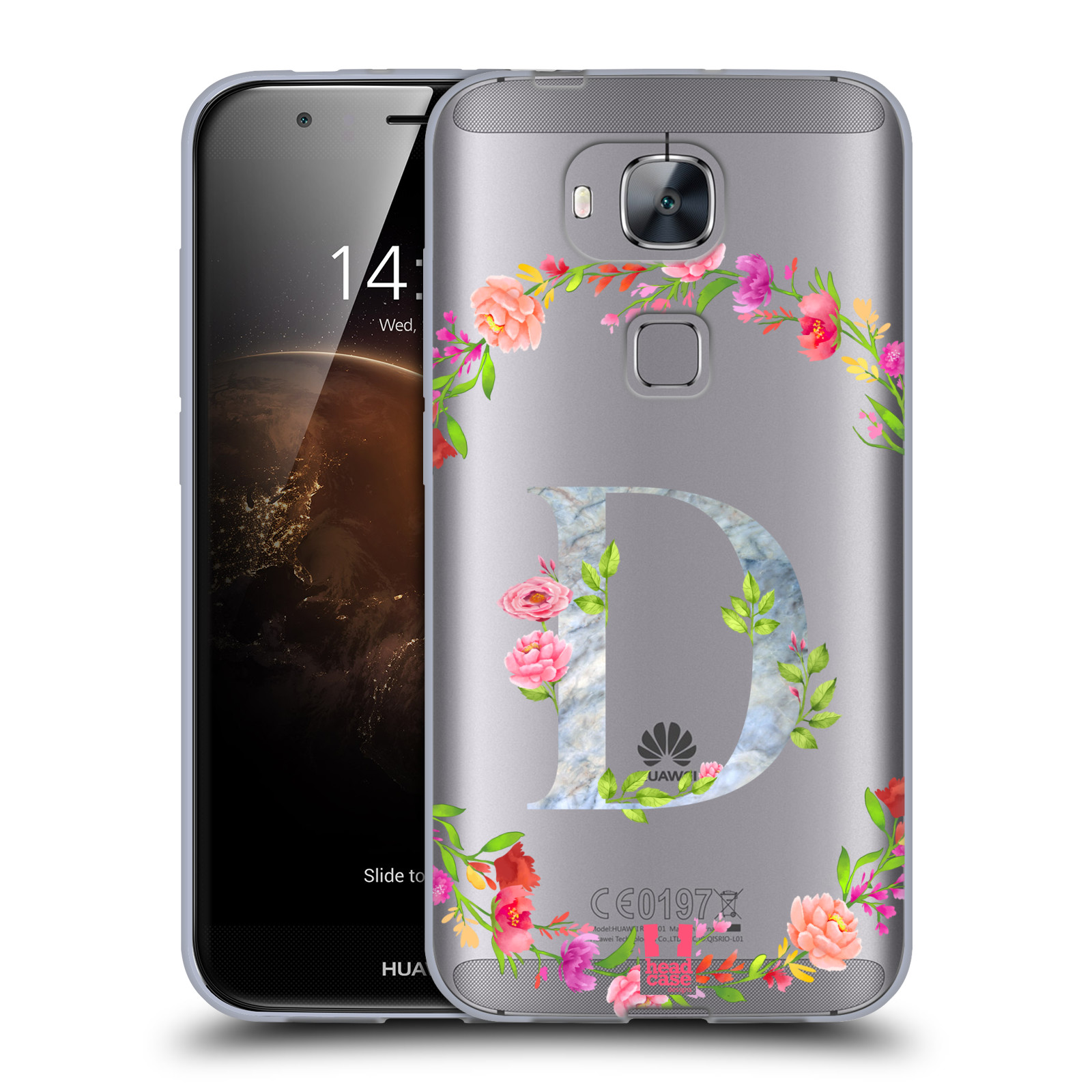 HEAD CASE DESIGNS DECORATIVE INITIALS GEL CASE & WALLPAPER FOR HUAWEI PHONES 2 - Picture 12 of 21
