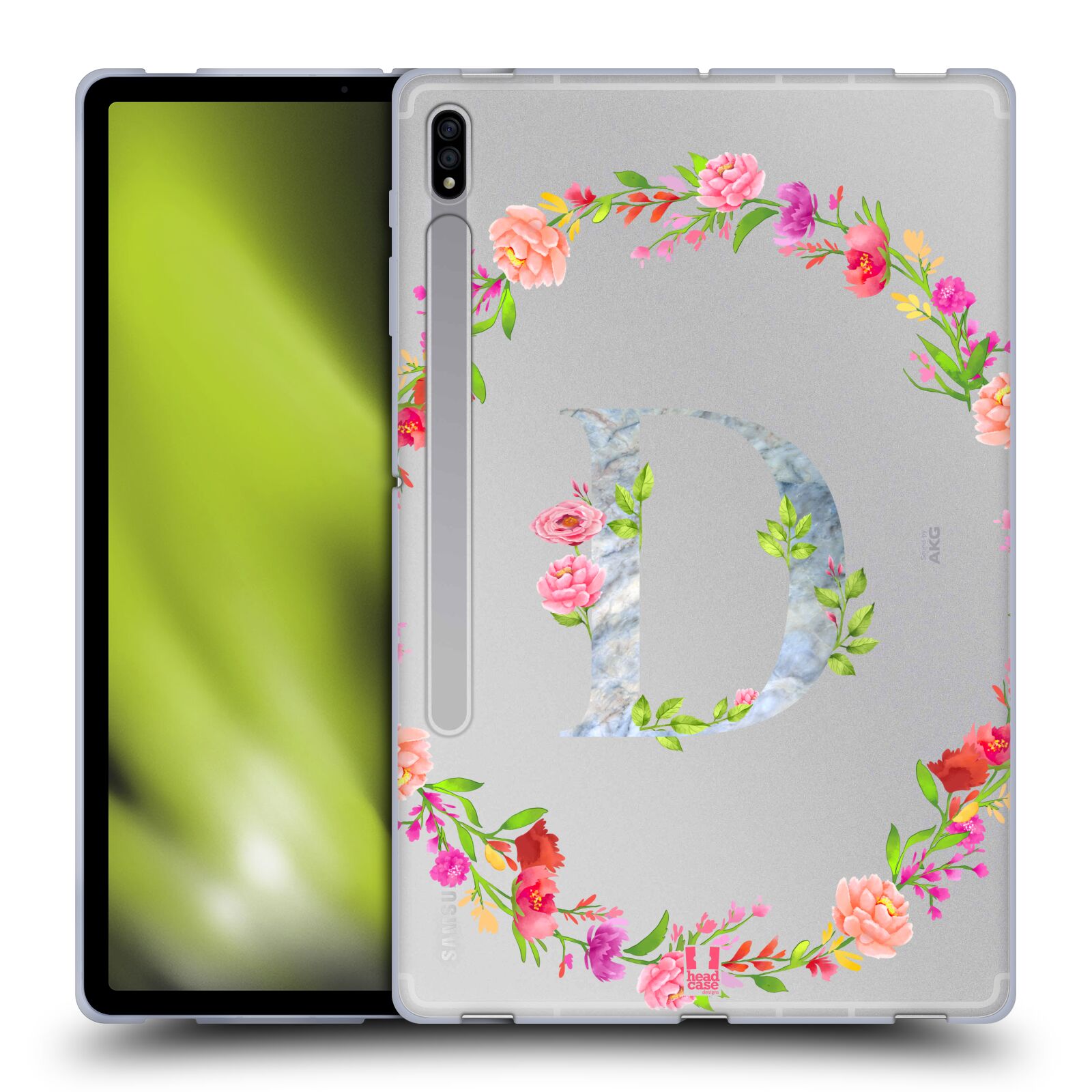 HEAD CASE DESIGNS DECORATIVE INITIALS SOFT GEL CASE FOR SAMSUNG TABLETS 1 - Picture 11 of 20