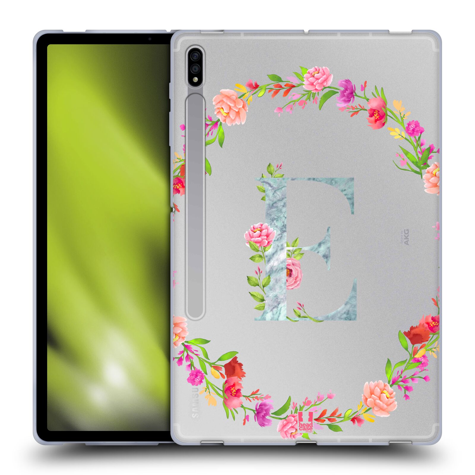 HEAD CASE DESIGNS DECORATIVE INITIALS SOFT GEL CASE FOR SAMSUNG TABLETS 1 - Picture 12 of 20