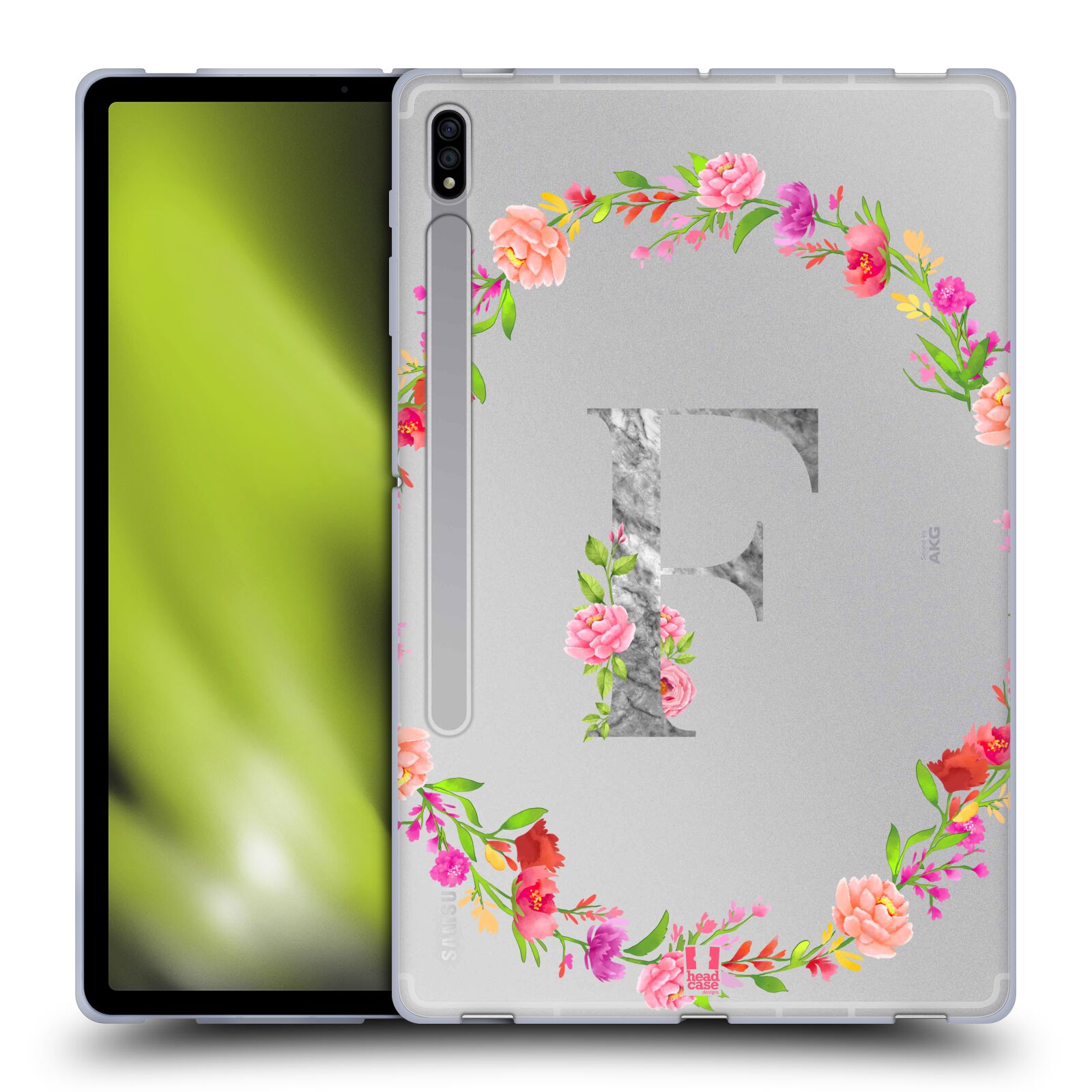 HEAD CASE DESIGNS DECORATIVE INITIALS SOFT GEL CASE FOR SAMSUNG TABLETS 1 - Picture 13 of 20