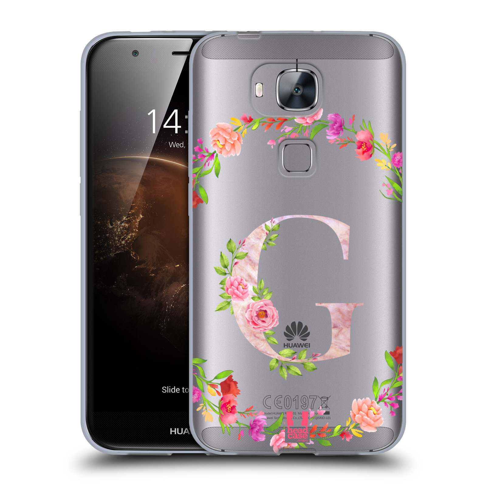 HEAD CASE DESIGNS DECORATIVE INITIALS GEL CASE & WALLPAPER FOR HUAWEI PHONES 2 - Picture 15 of 21
