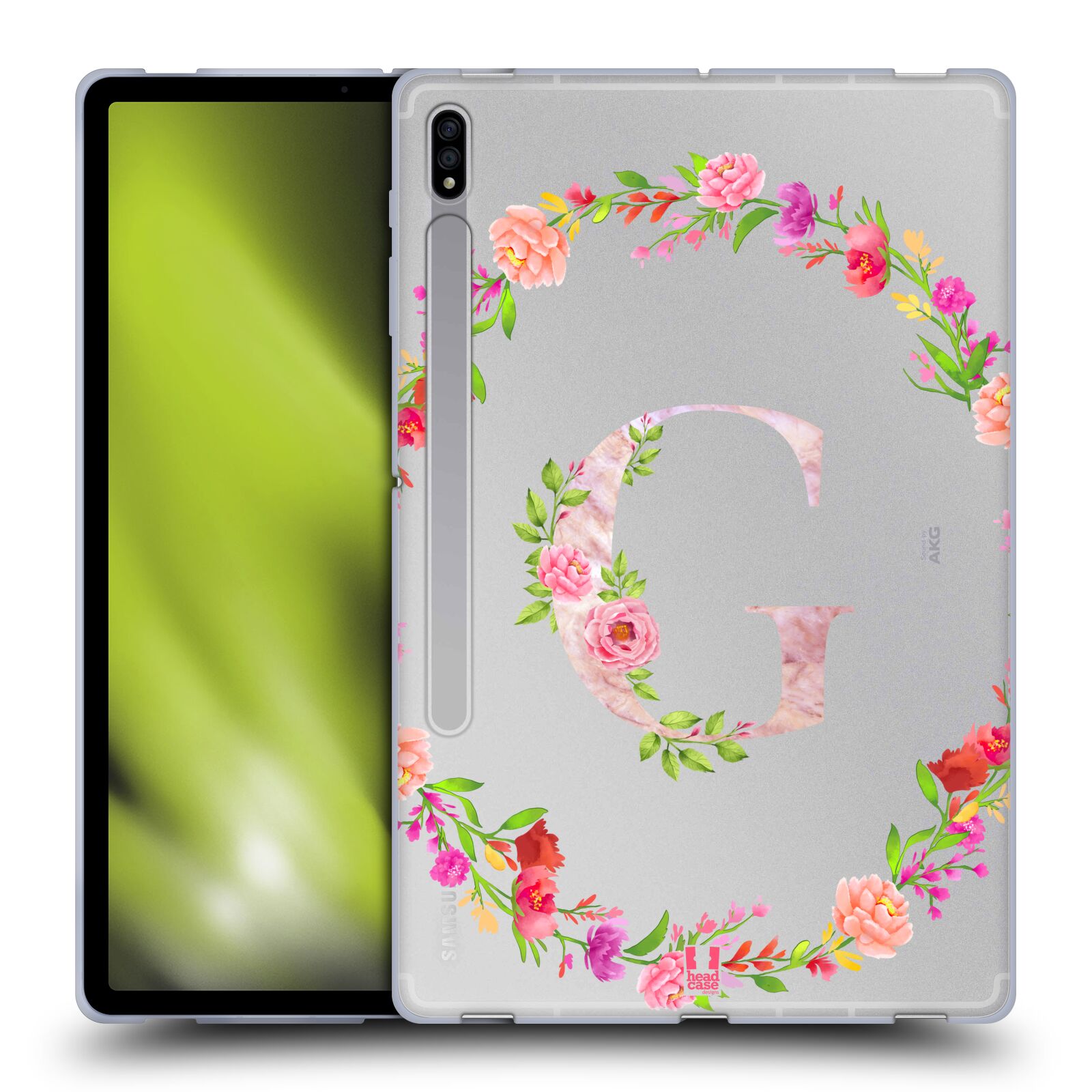 HEAD CASE DESIGNS DECORATIVE INITIALS SOFT GEL CASE FOR SAMSUNG TABLETS 1 - Picture 14 of 20