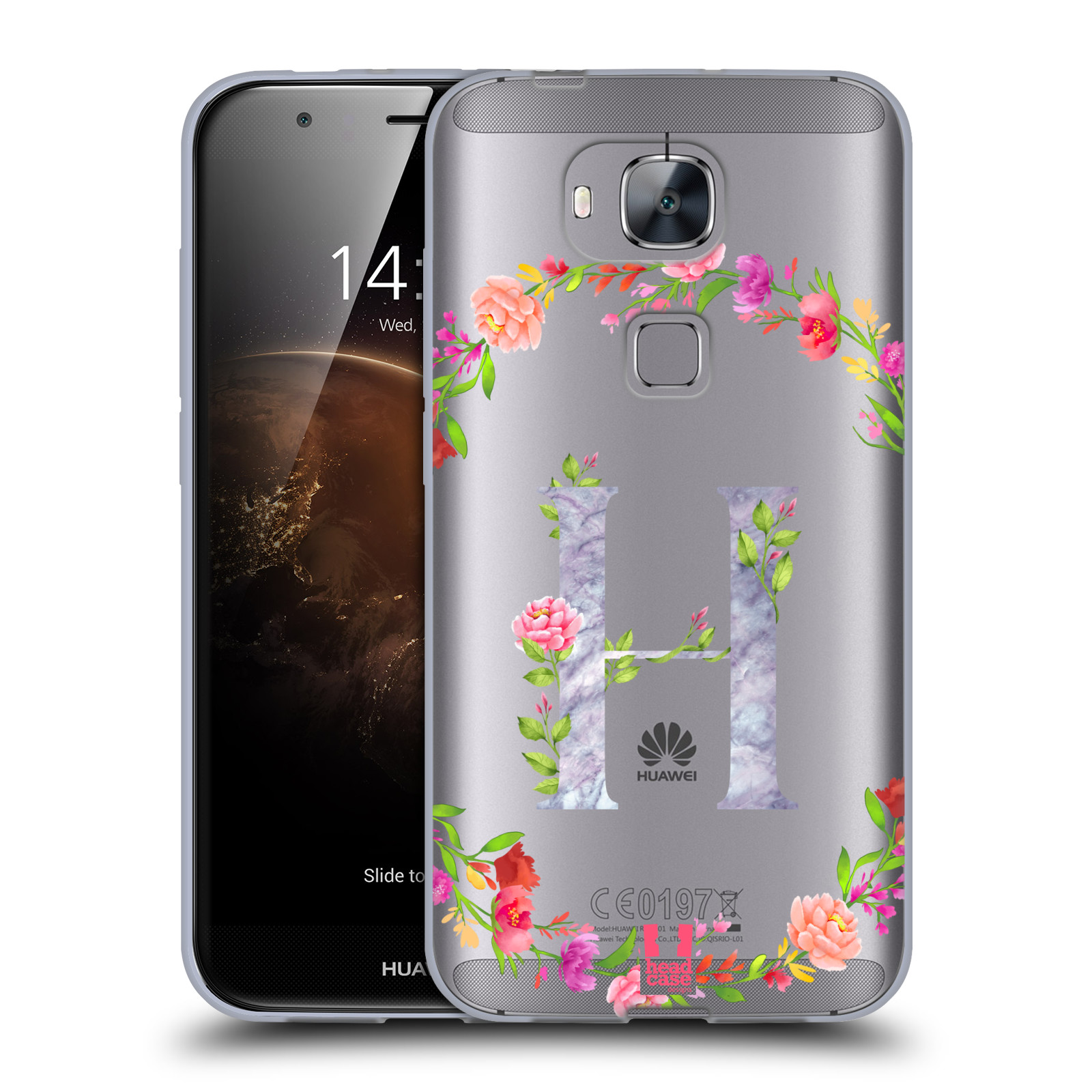 HEAD CASE DESIGNS DECORATIVE INITIALS GEL CASE & WALLPAPER FOR HUAWEI PHONES 2 - Picture 16 of 21