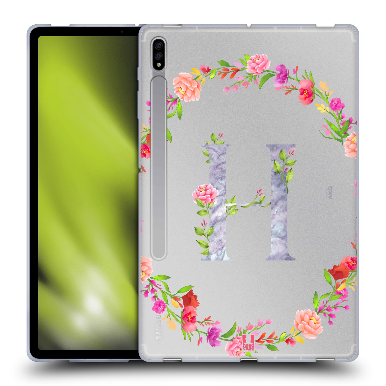 HEAD CASE DESIGNS DECORATIVE INITIALS SOFT GEL CASE FOR SAMSUNG TABLETS 1 - Picture 15 of 20