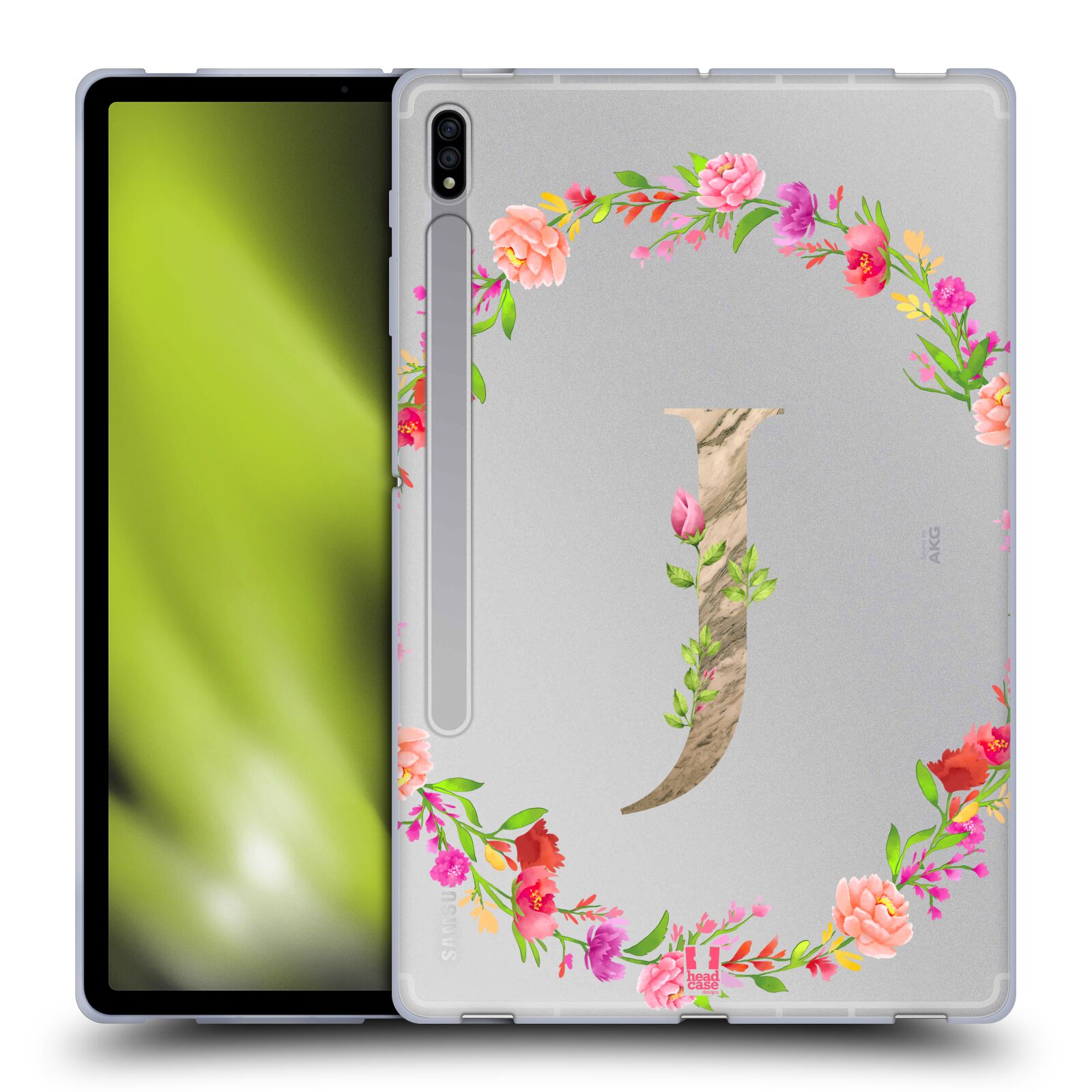HEAD CASE DESIGNS DECORATIVE INITIALS SOFT GEL CASE FOR SAMSUNG TABLETS 1 - Picture 17 of 20