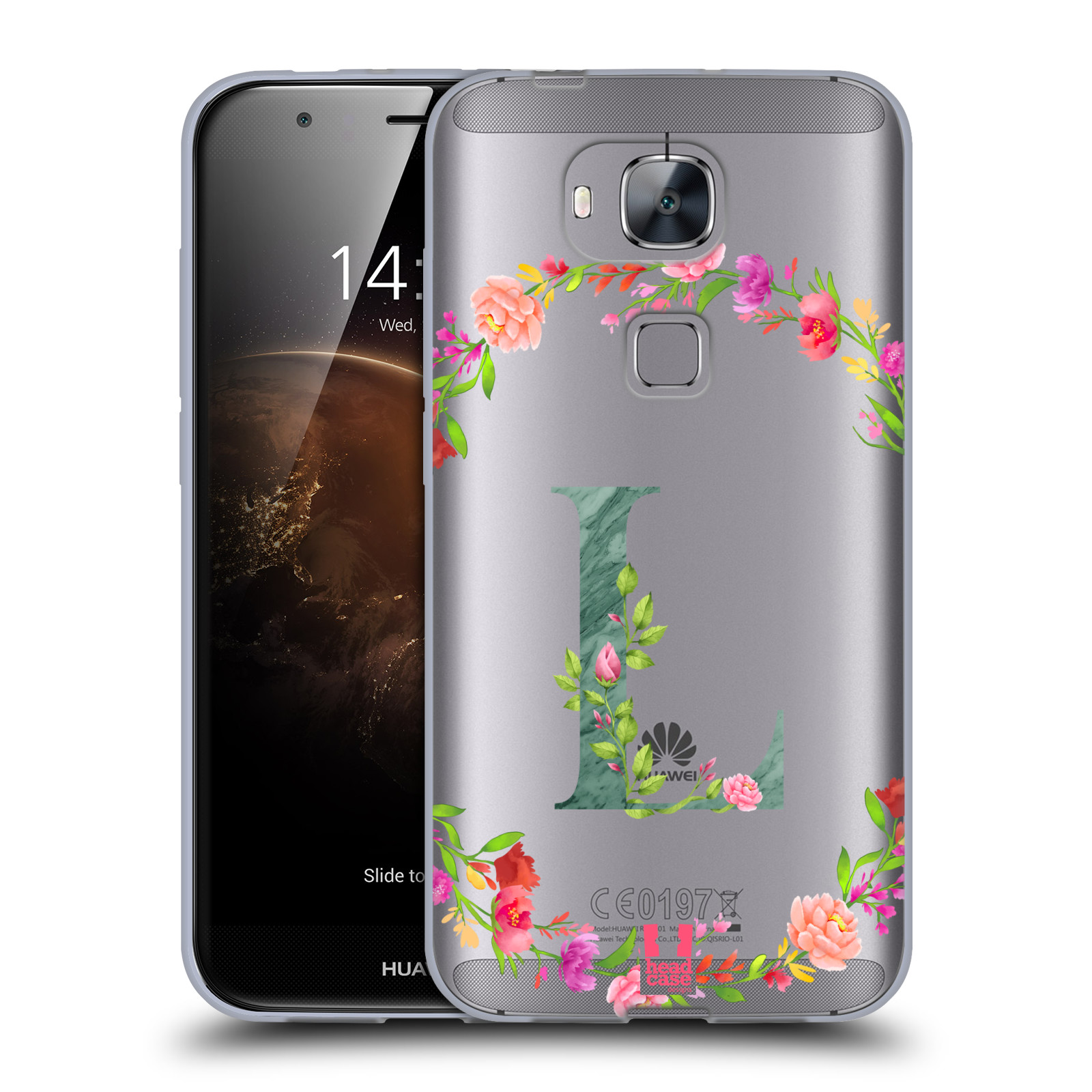 HEAD CASE DESIGNS DECORATIVE INITIALS GEL CASE & WALLPAPER FOR HUAWEI PHONES 2 - Picture 20 of 21