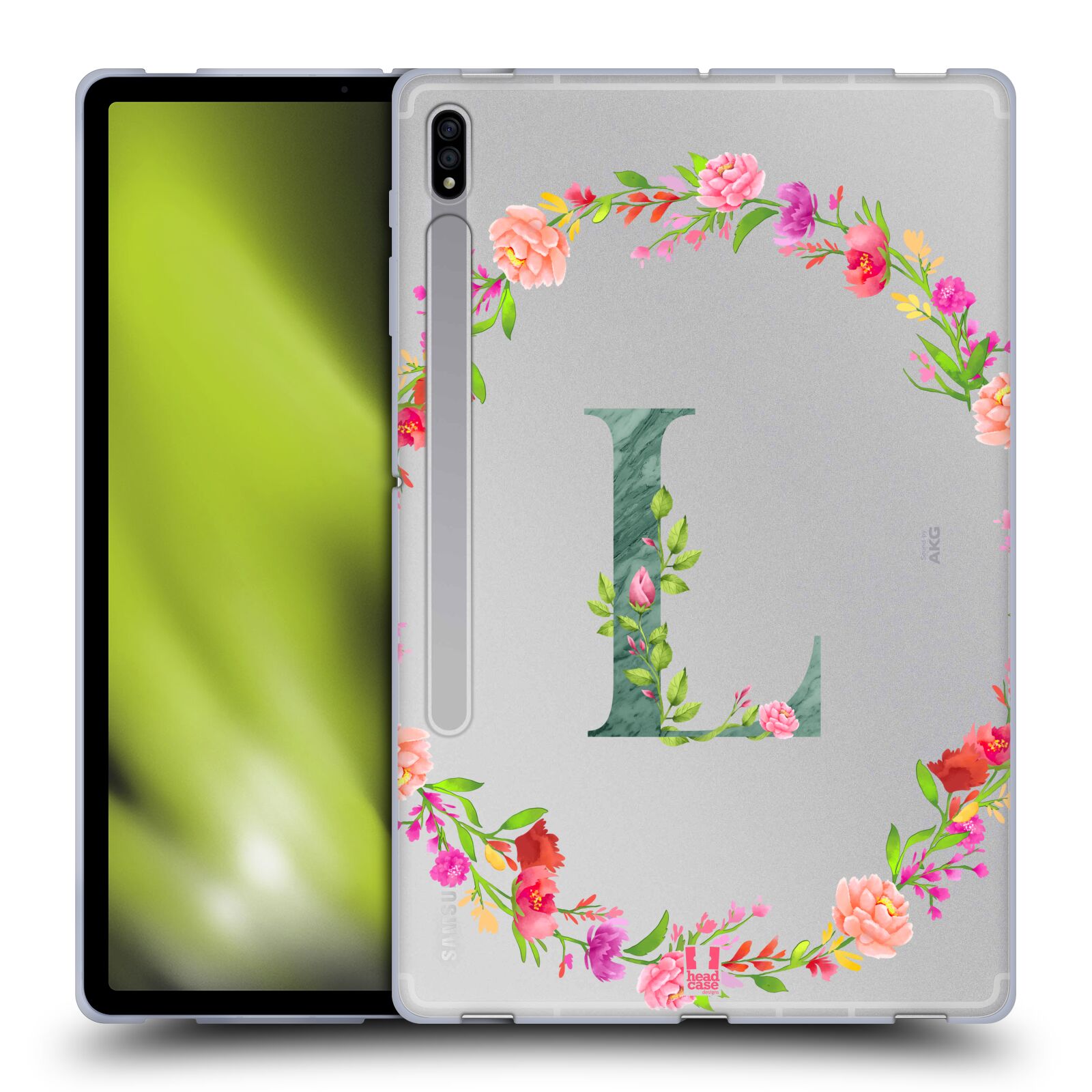 HEAD CASE DESIGNS DECORATIVE INITIALS SOFT GEL CASE FOR SAMSUNG TABLETS 1 - Picture 19 of 20