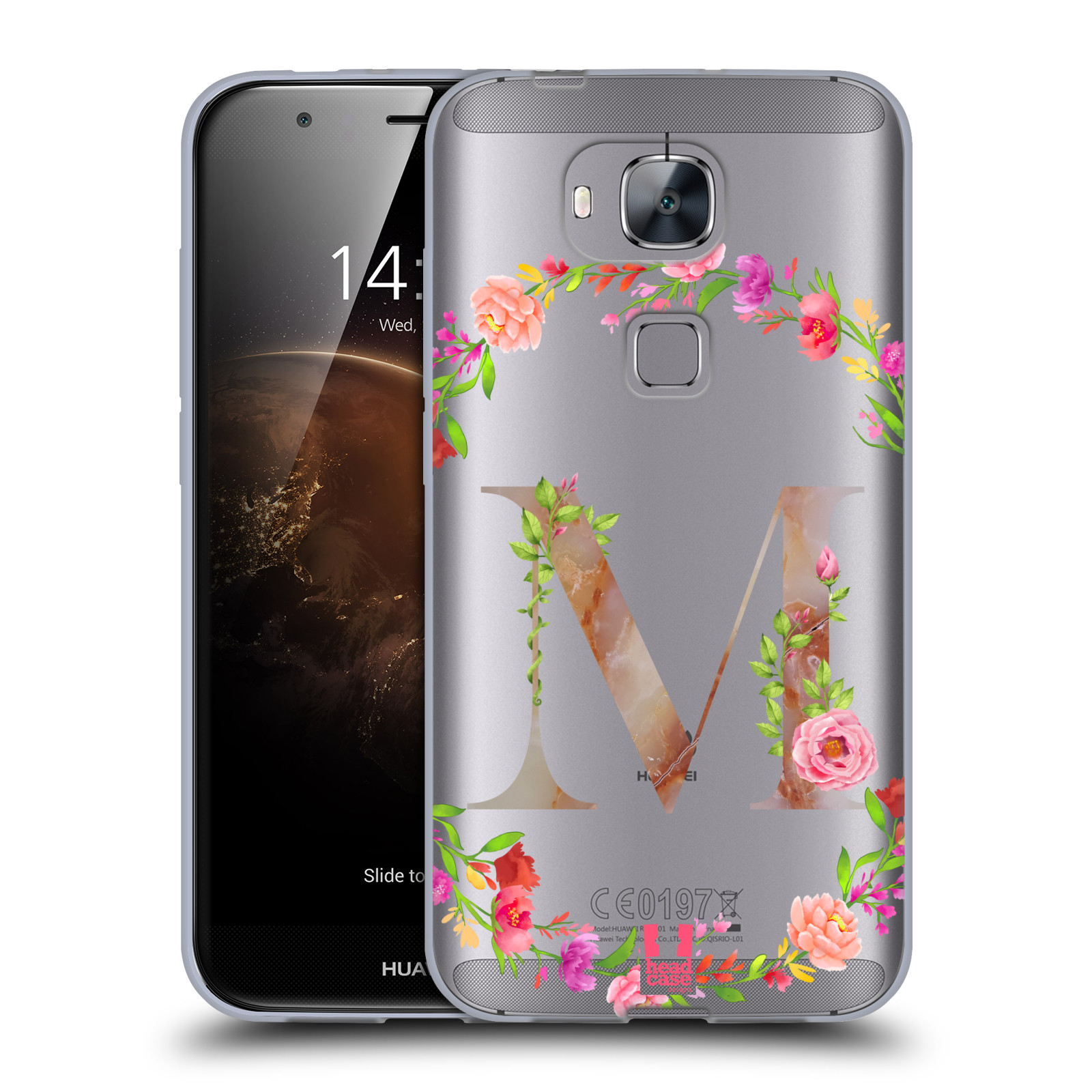 HEAD CASE DESIGNS DECORATIVE INITIALS GEL CASE & WALLPAPER FOR HUAWEI PHONES 2 - Picture 21 of 21