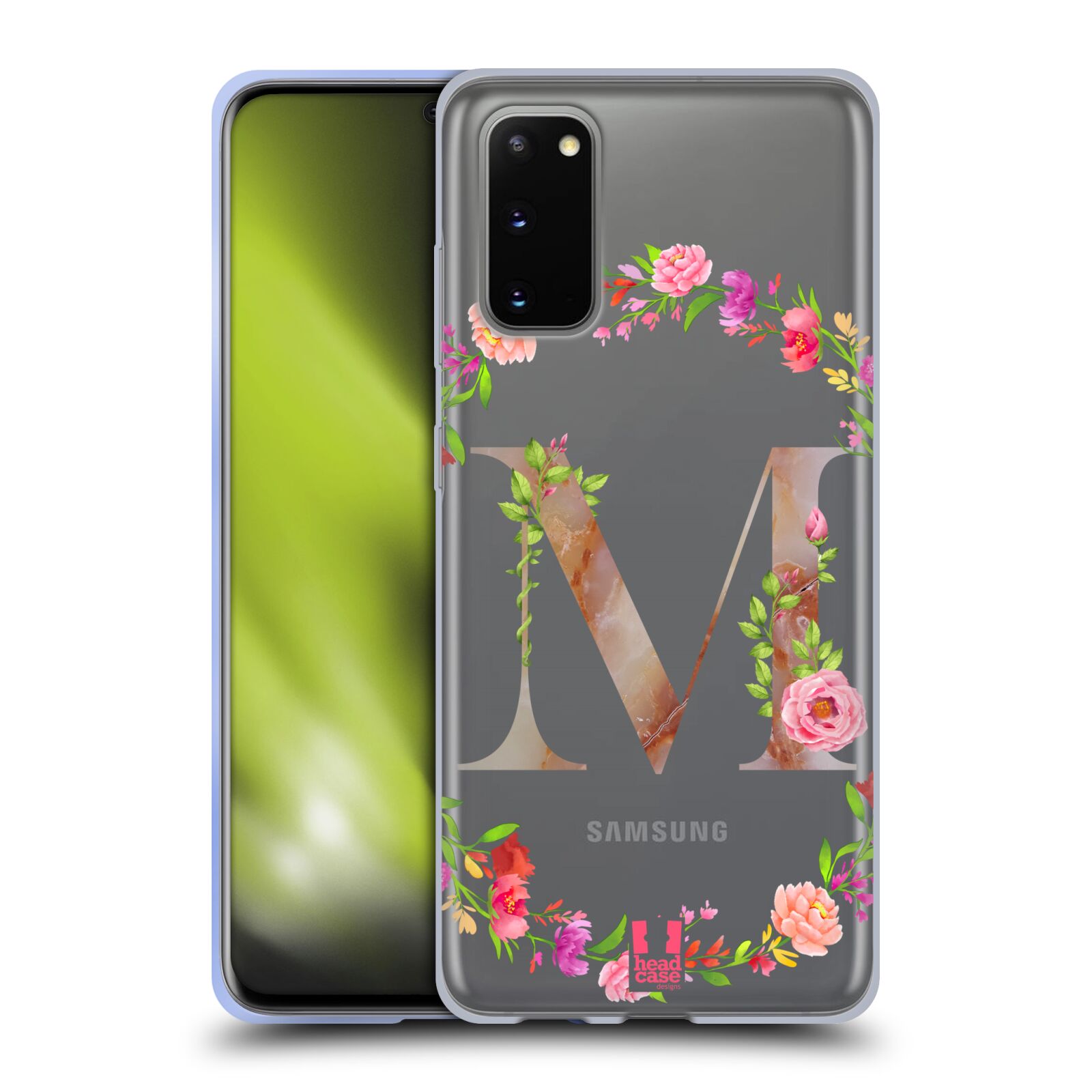 HEAD CASE DESIGNS DECORATIVE INITIALS GEL CASE & WALLPAPER FOR SAMSUNG PHONES 1 - Picture 20 of 20