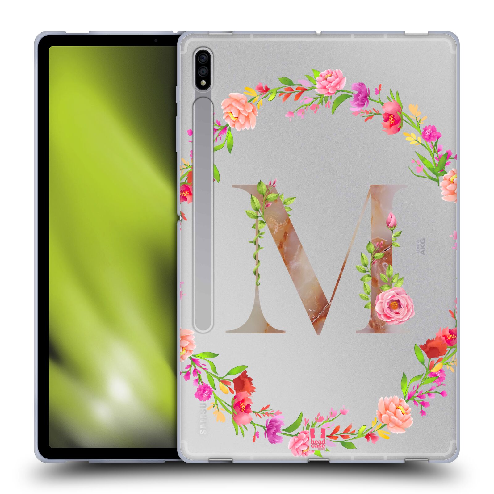 HEAD CASE DESIGNS DECORATIVE INITIALS SOFT GEL CASE FOR SAMSUNG TABLETS 1 - Picture 20 of 20