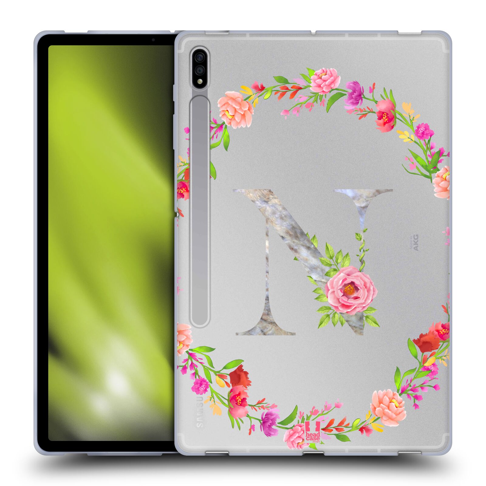 HEAD CASE DESIGNS DECORATIVE INITIALS 2 SOFT GEL CASE FOR SAMSUNG TABLETS 1 - 第 8/19 張圖片