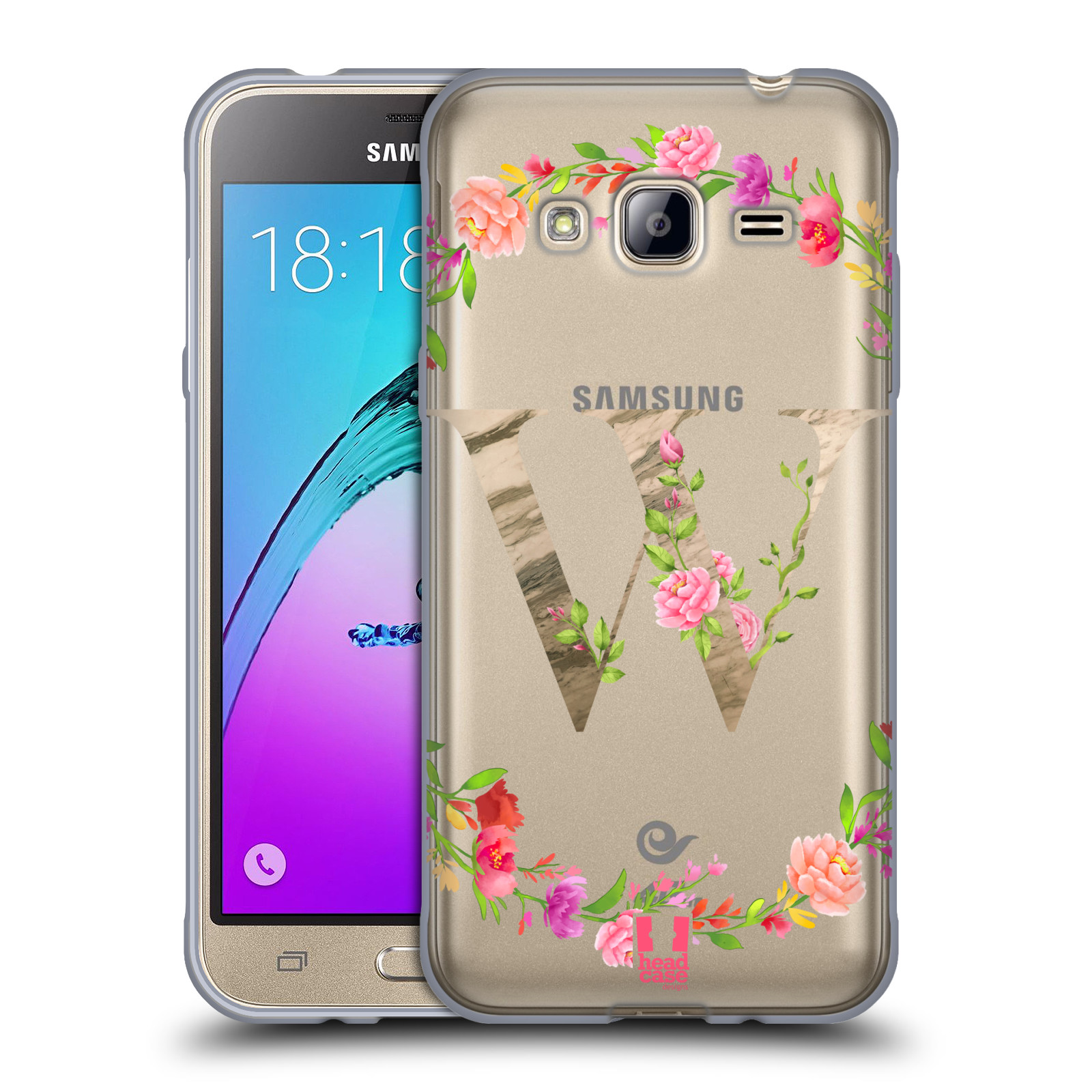 HEAD CASE DESIGNS DECORATIVE INITIALS 2 SOFT GEL CASE FOR SAMSUNG PHONES 3 - Picture 16 of 19