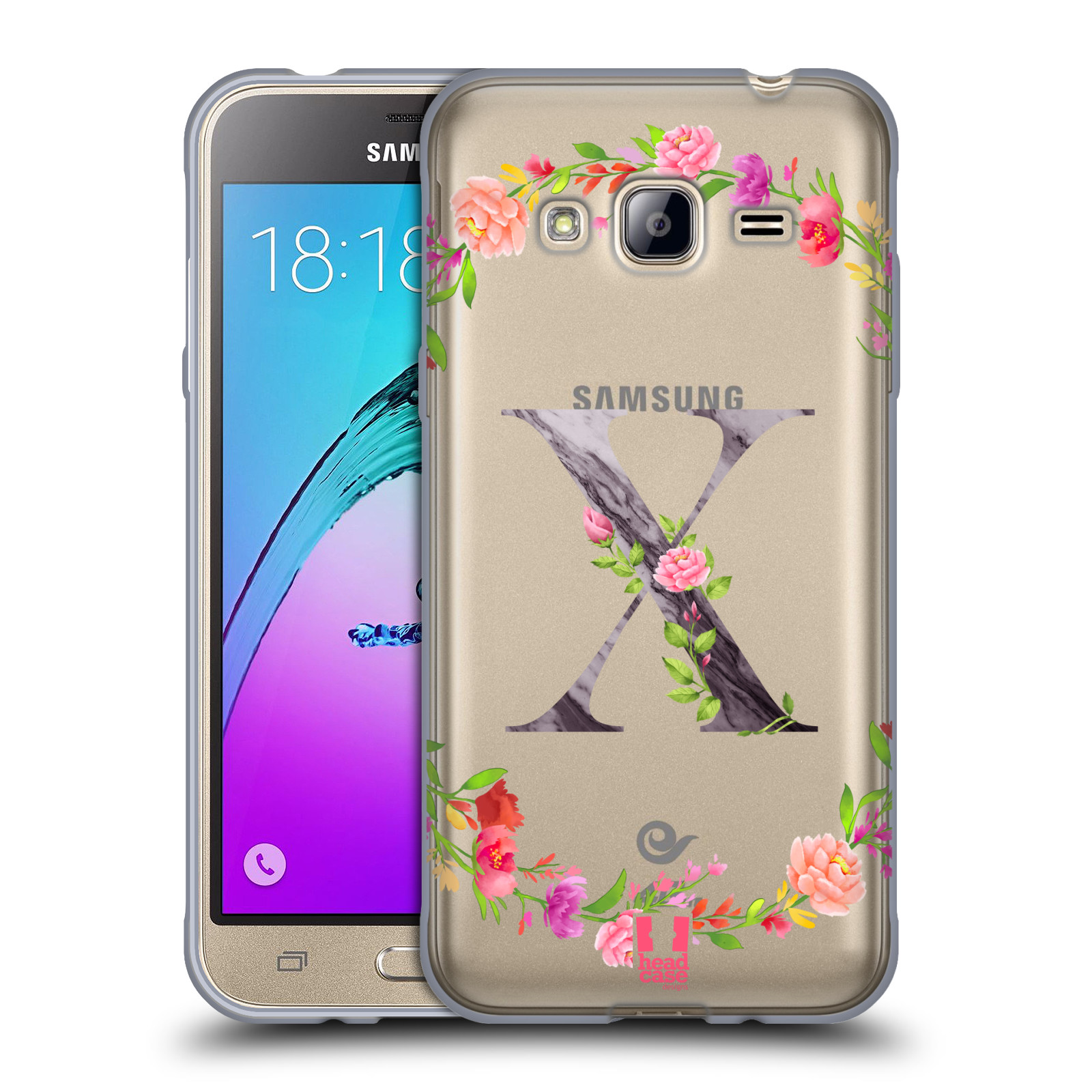 HEAD CASE DESIGNS DECORATIVE INITIALS 2 SOFT GEL CASE FOR SAMSUNG PHONES 3 - Picture 17 of 19