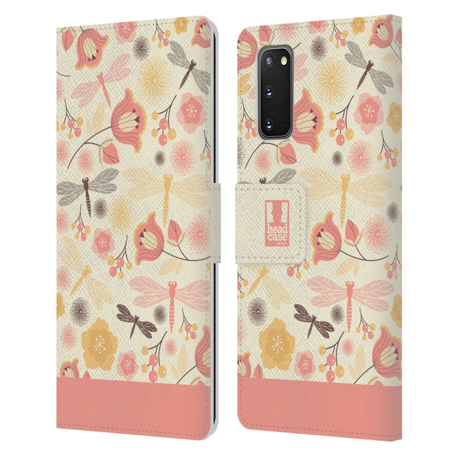 HEAD CASE DESIGNS DRAGONFLIES LEATHER BOOK WALLET CASE FOR SAMSUNG PHONES 1 - Picture 7 of 9