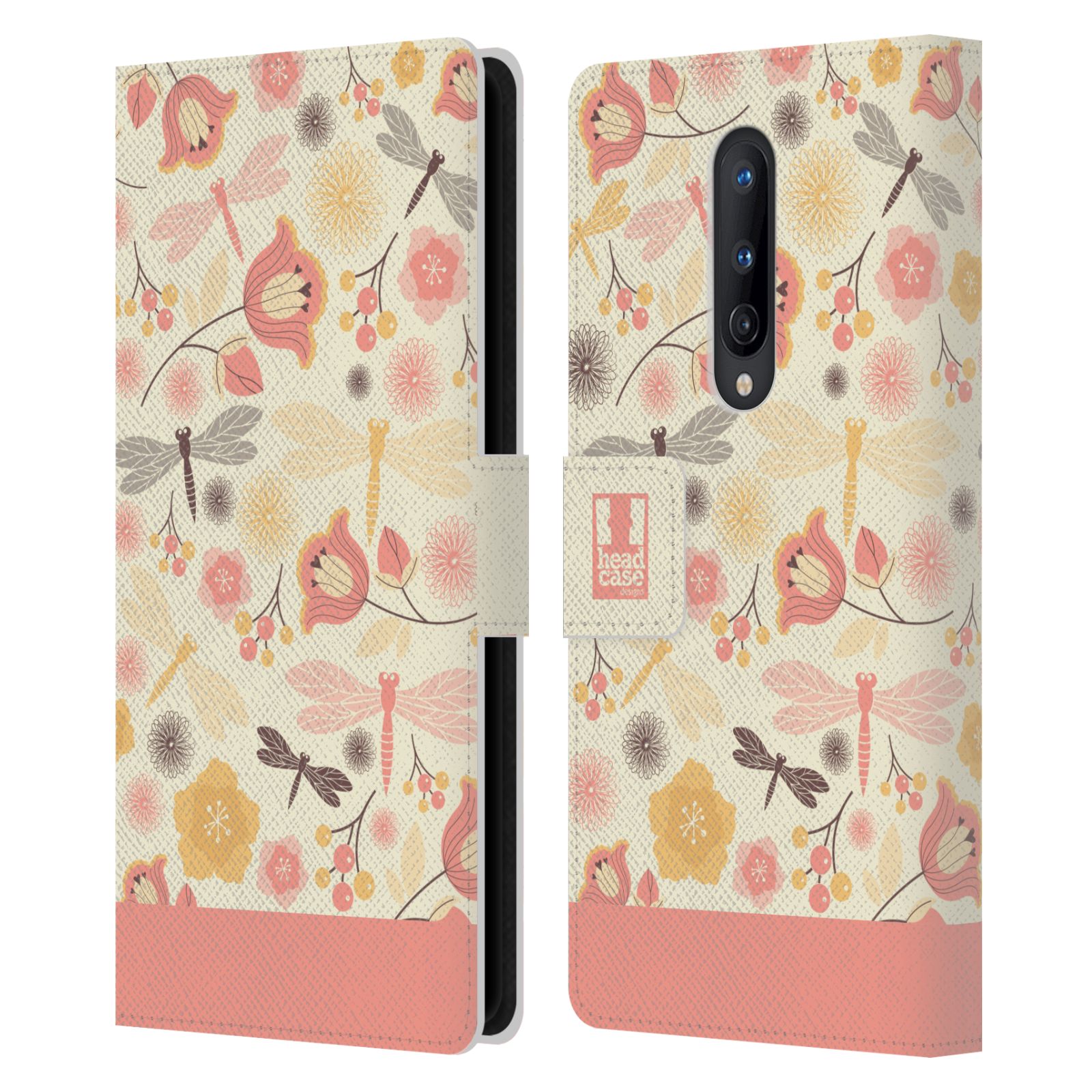 HEAD CASE DESIGNS DRAGONFLIES LEATHER BOOK WALLET CASE COVER FOR ONEPLUS PHONES - Picture 7 of 9