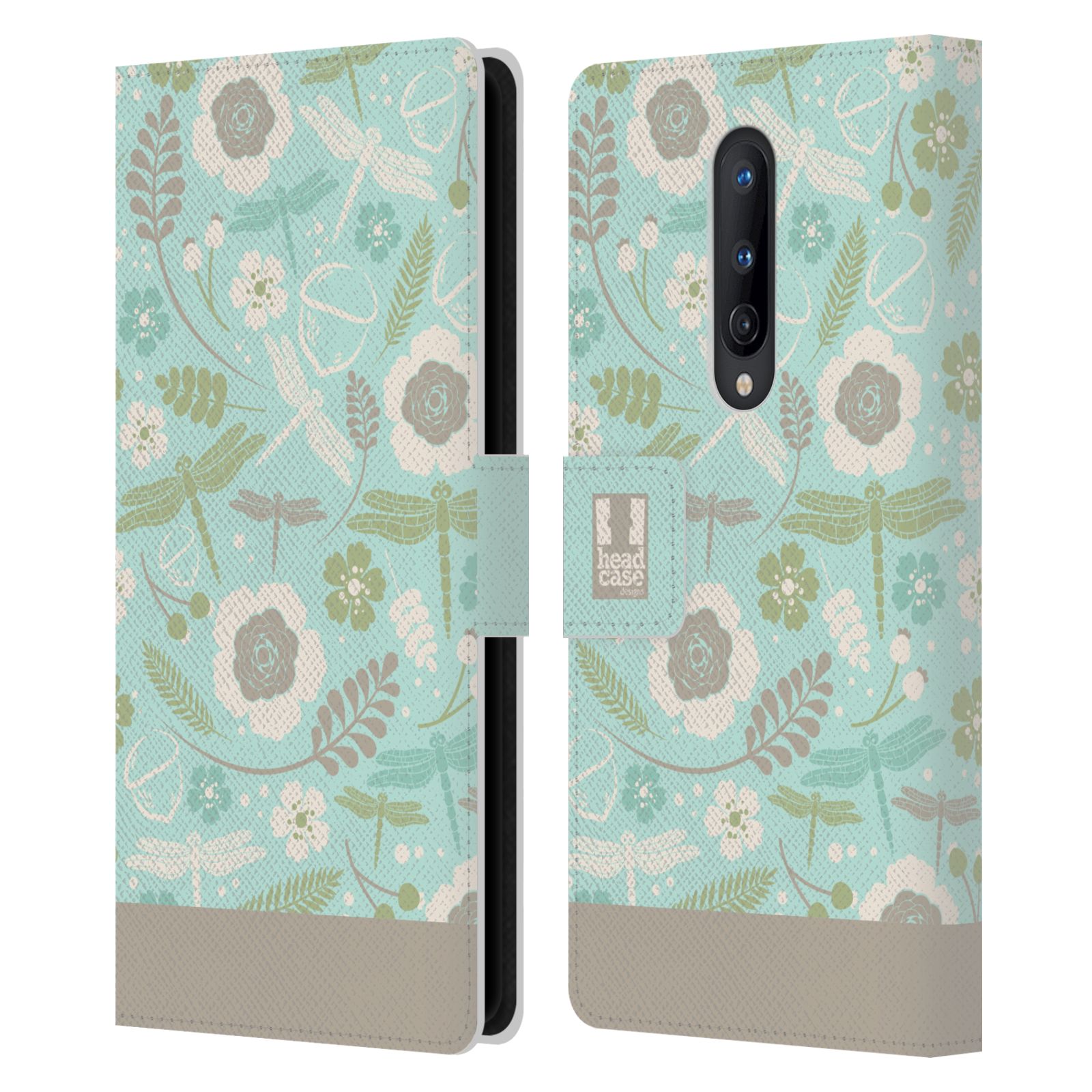HEAD CASE DESIGNS DRAGONFLIES LEATHER BOOK WALLET CASE COVER FOR ONEPLUS PHONES - Picture 8 of 9