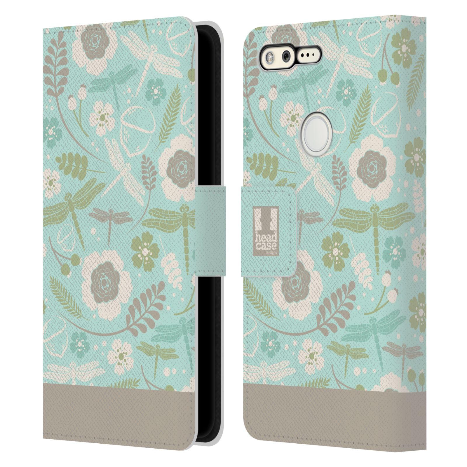 HEAD CASE DESIGNS DRAGONFLIES LEATHER BOOK WALLET CASE COVER FOR GOOGLE PHONES - Picture 8 of 9