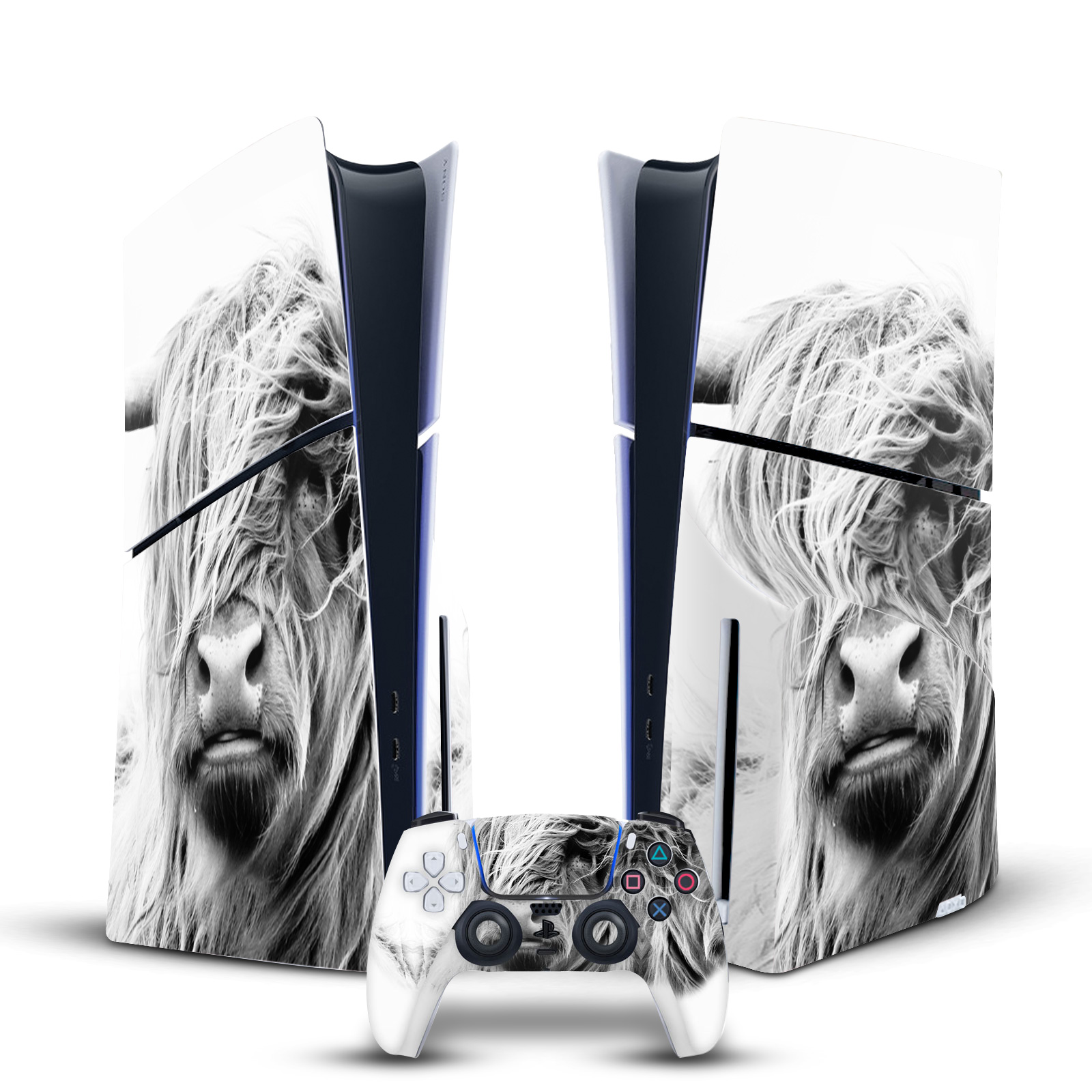 DORIT FUHG ART MIX VINYL SKIN FOR SONY PS5 SLIM DISC CONSOLE & CONTROLLER