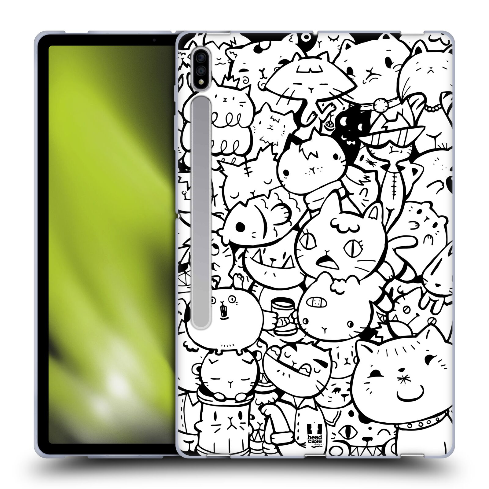 HEAD CASE DESIGNS DOODLE GALORE SOFT GEL CASE FOR SAMSUNG TABLETS 1 - Picture 8 of 11