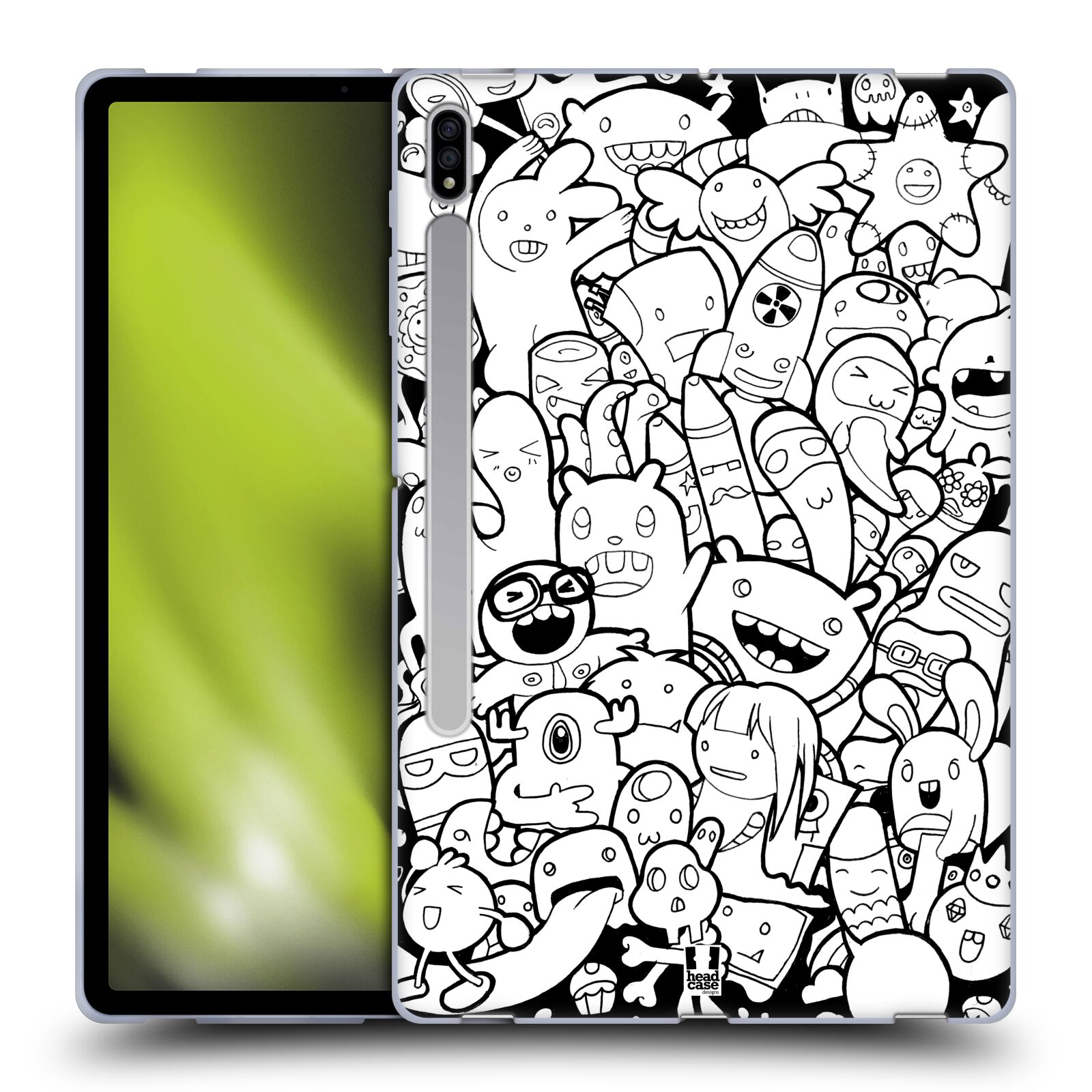 HEAD CASE DESIGNS DOODLE GALORE SOFT GEL CASE FOR SAMSUNG TABLETS 1 - Picture 9 of 11