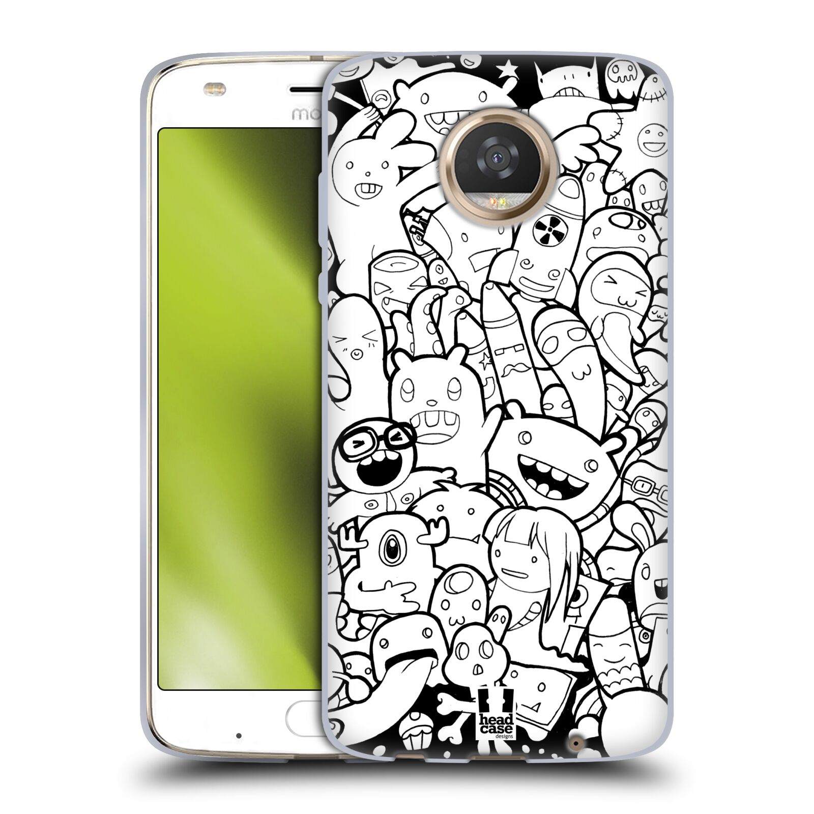 HEAD CASE DESIGNS DOODLE GALORE SOFT GEL CASE FOR MOTOROLA PHONES - Picture 9 of 11