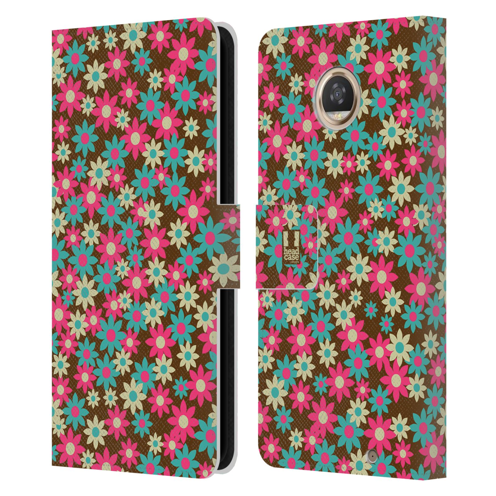 HEAD CASE DESIGNS DITSY FLORAL PATTERNS LEATHER BOOK CASE FOR MOTOROLA PHONES - Picture 7 of 12