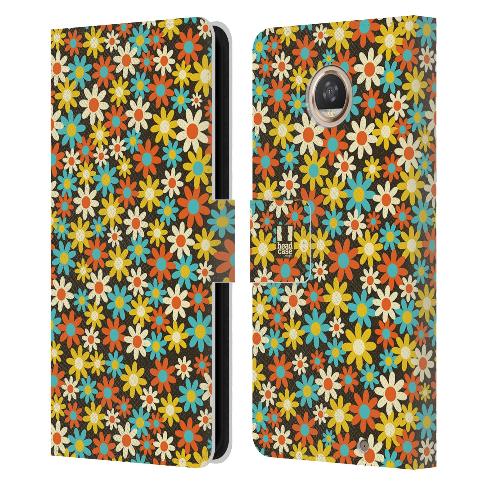 HEAD CASE DESIGNS DITSY FLORAL PATTERNS LEATHER BOOK CASE FOR MOTOROLA PHONES - Picture 8 of 12
