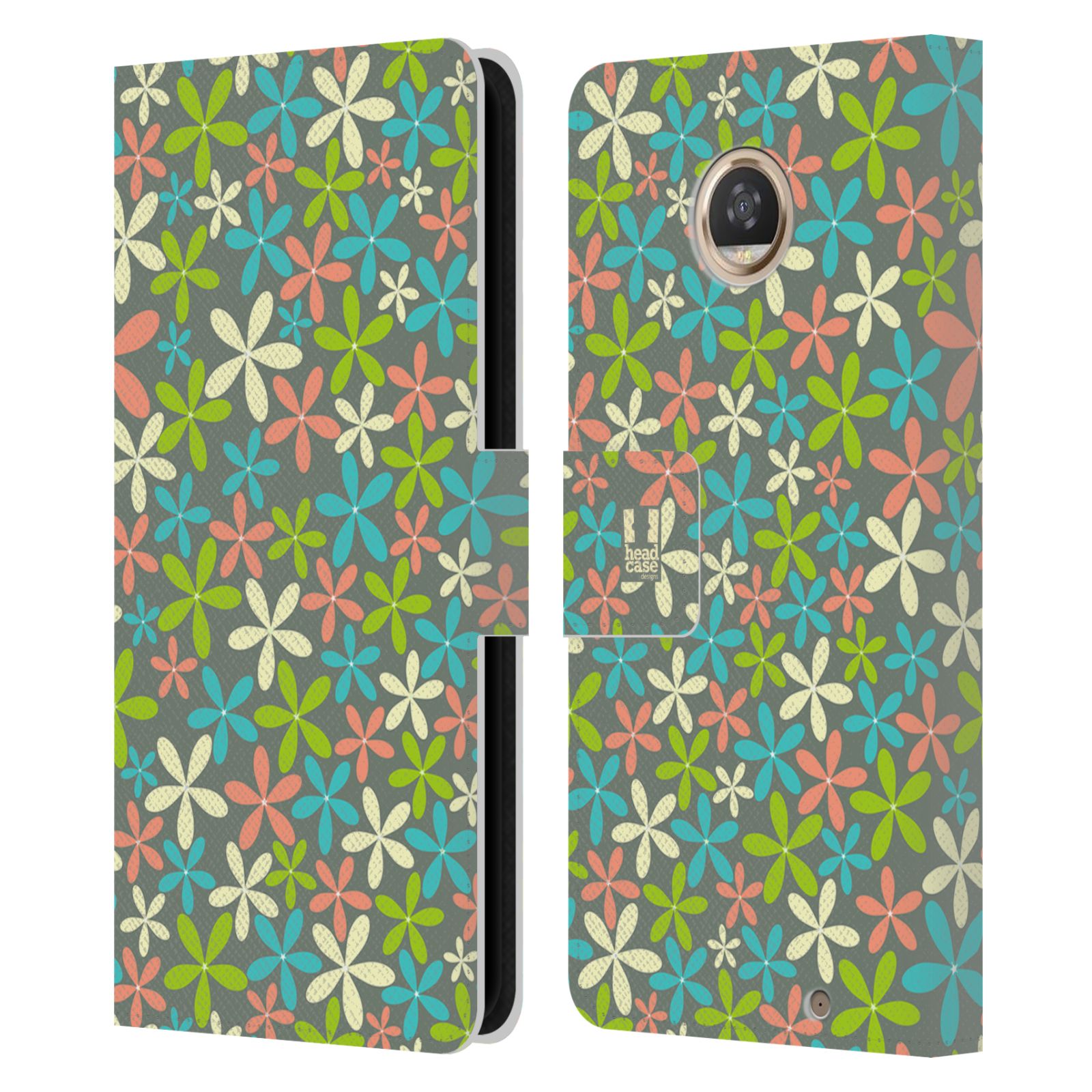 HEAD CASE DESIGNS DITSY FLORAL PATTERNS LEATHER BOOK CASE FOR MOTOROLA PHONES - Picture 9 of 12