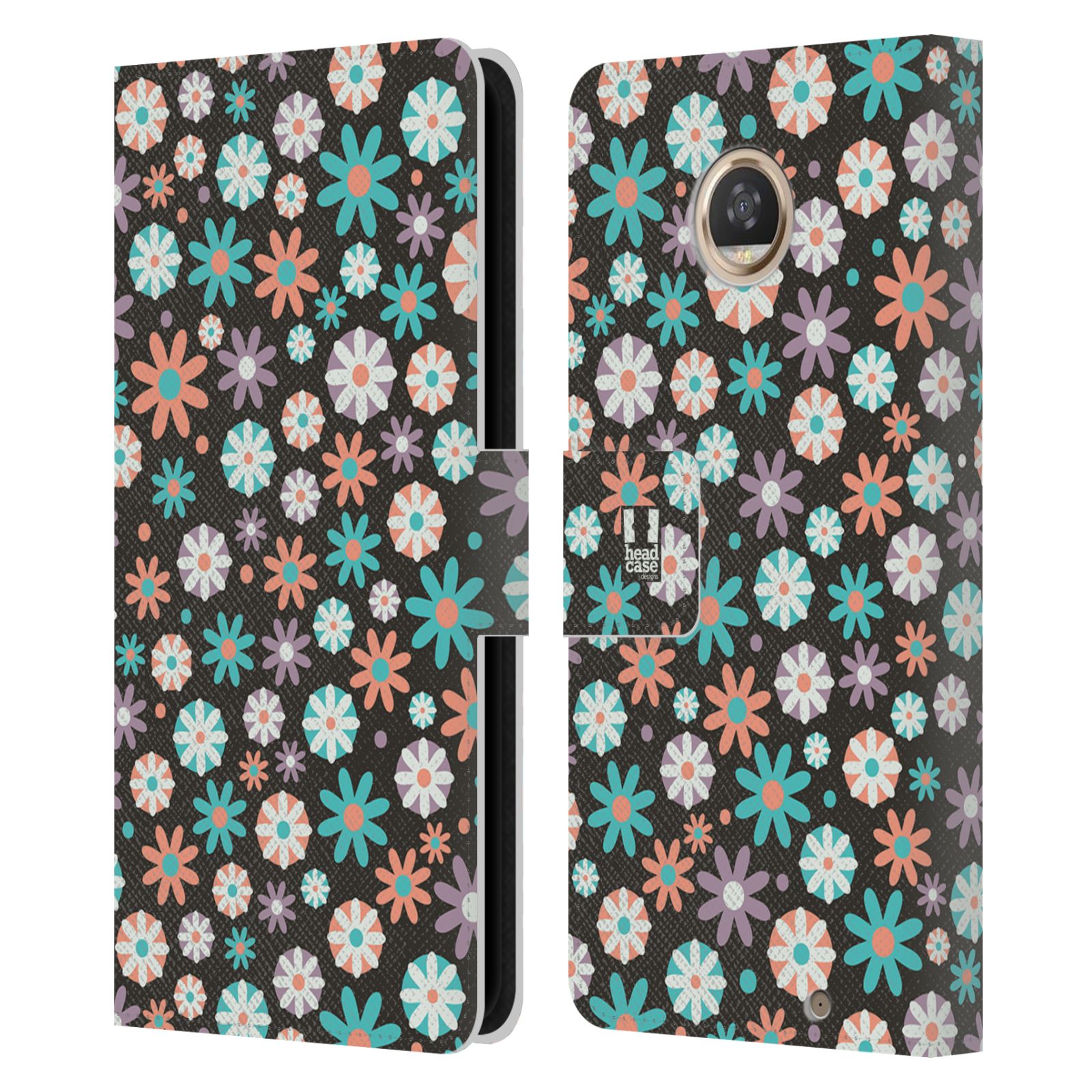HEAD CASE DESIGNS DITSY FLORAL PATTERNS LEATHER BOOK CASE FOR MOTOROLA PHONES - Picture 10 of 12