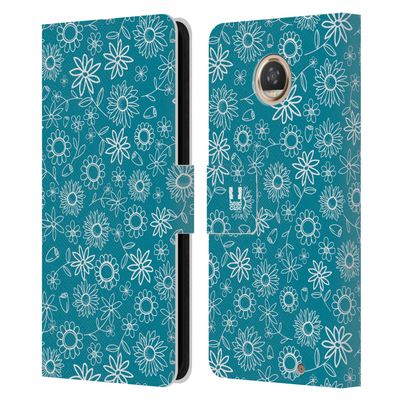 HEAD CASE DESIGNS DITSY FLORAL PATTERNS LEATHER BOOK CASE FOR MOTOROLA PHONES - Picture 11 of 12