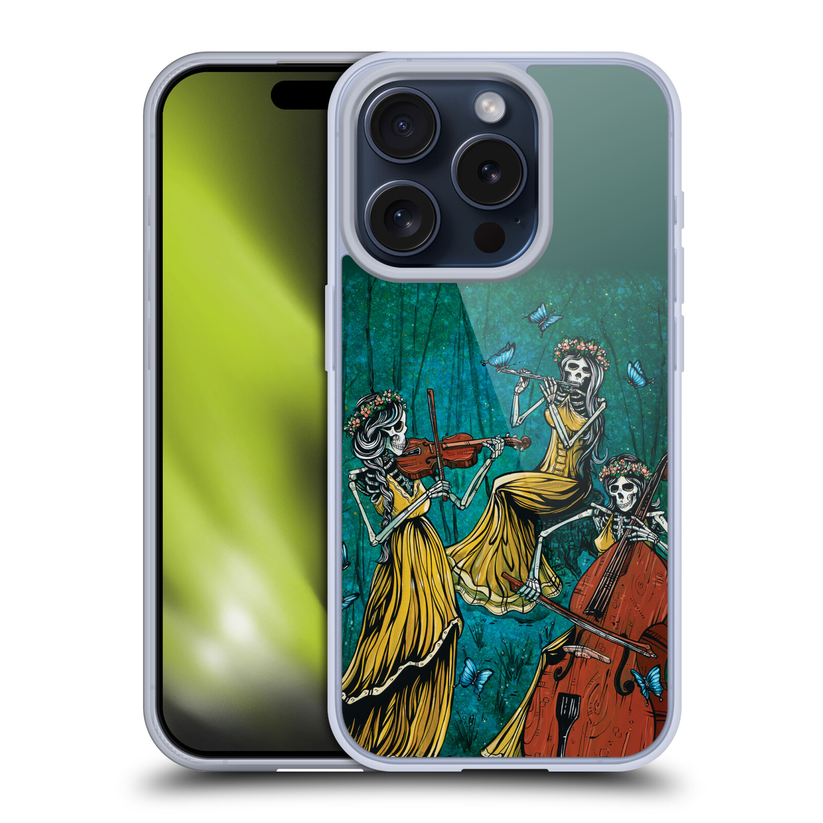 DAVID LOZEAU ARTE COLORATA CUSTODIA COVER MORBIDA IN GEL PER APPLE iPHONE PHONES - Foto 11 di 11