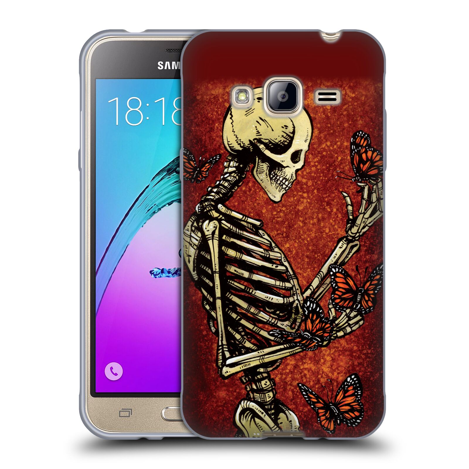 OFFICIAL DAVID LOZEAU SKELETON GRUNGE SOFT GEL CASE FOR SAMSUNG PHONES 3 - Picture 9 of 14