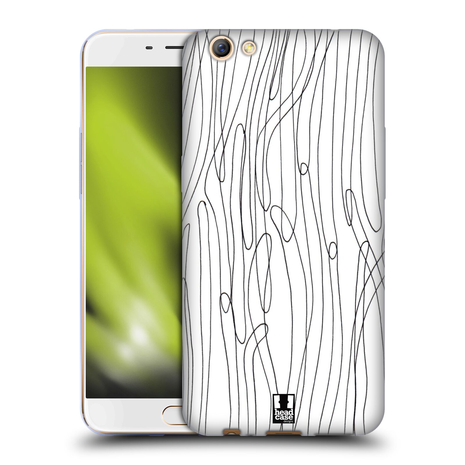 FUNDA HEAD CASE DESIGNS CON PATRONES DE DOODLE BLANCO Y NEGRO PARA TELÉFONOS OPPO - Imagen 11 de 15