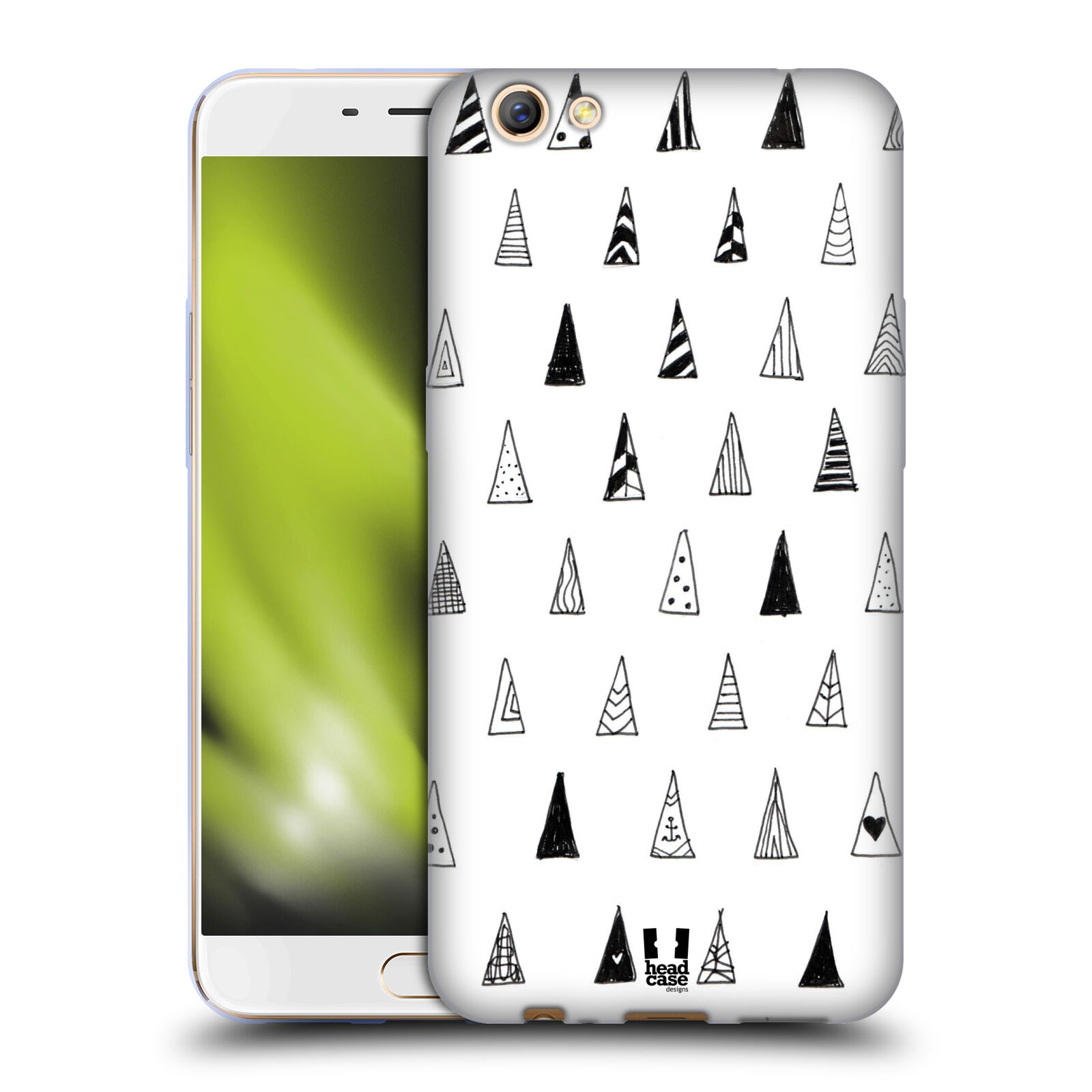 FUNDA HEAD CASE DESIGNS CON PATRONES DE DOODLE BLANCO Y NEGRO PARA TELÉFONOS OPPO - Imagen 13 de 15