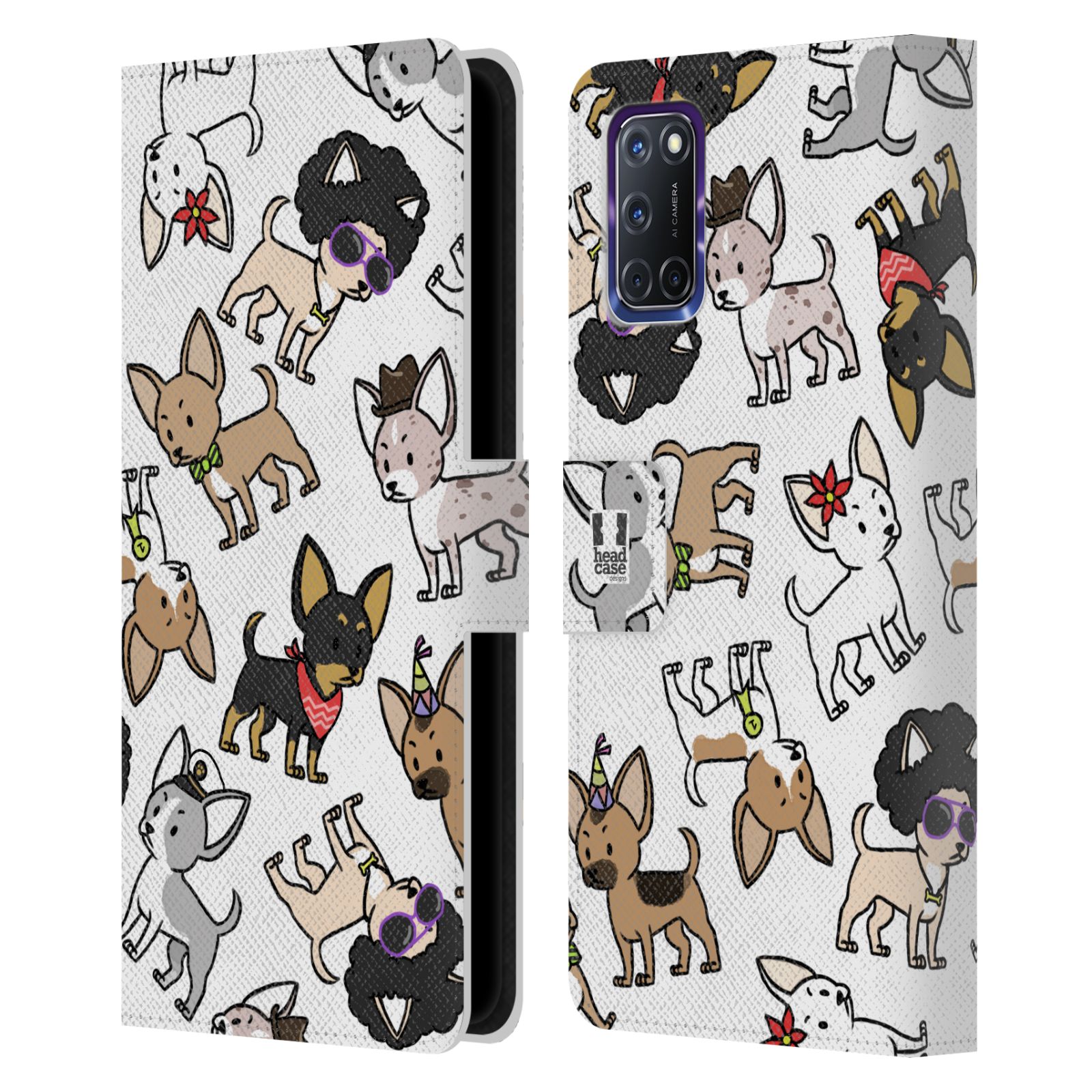 FUNDA HEAD CASE CON DIBUJO DE CUERO PARA LIBROS Y FONDO DE PANTALLA HEAD CASE CON PATRONES DE RAZA PERRO - Imagen 10 de 16