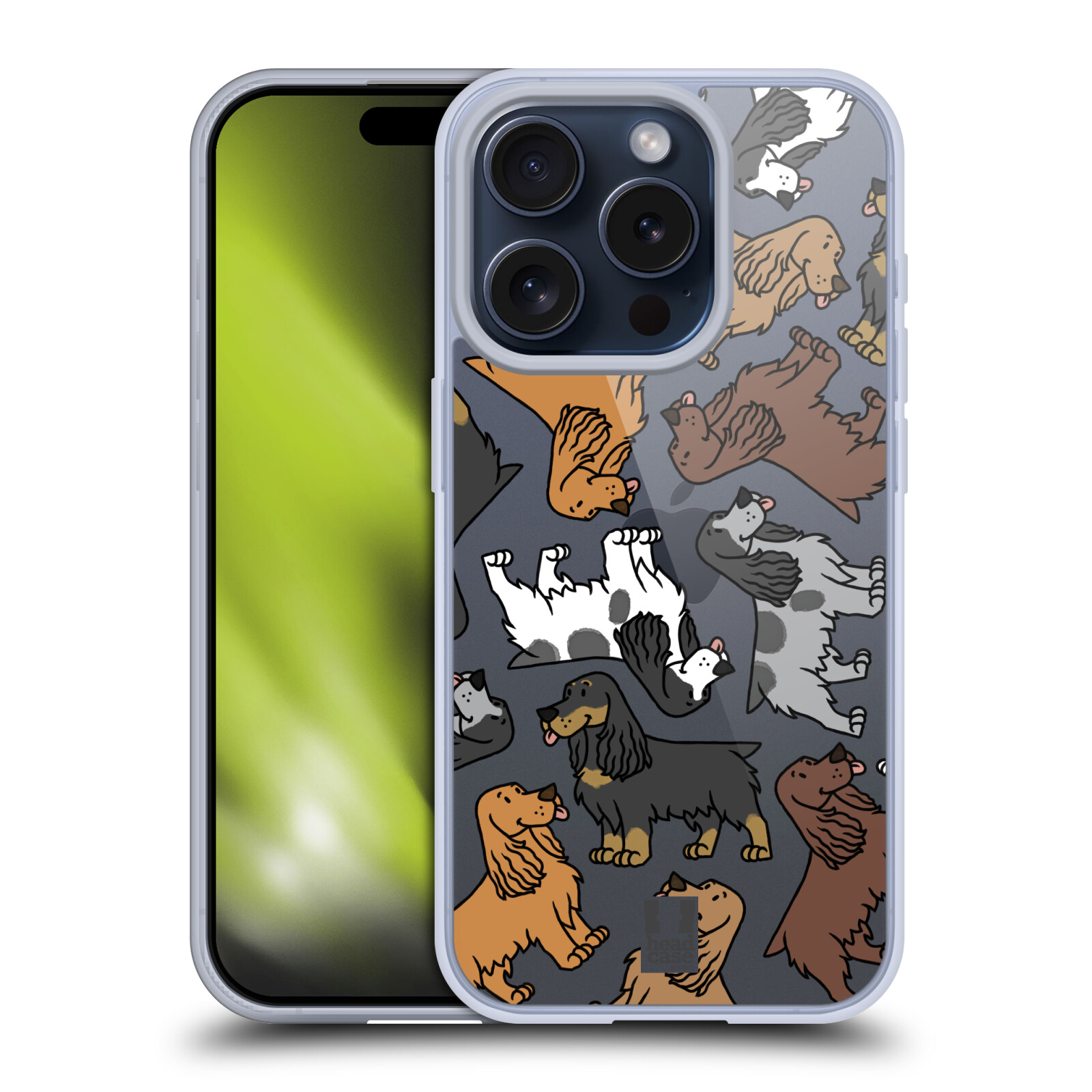 HEAD CASE DOG BREED PATTERNS 10 GEL CASE & WALLPAPER FOR APPLE iPHONE PHONES - Picture 11 of 15