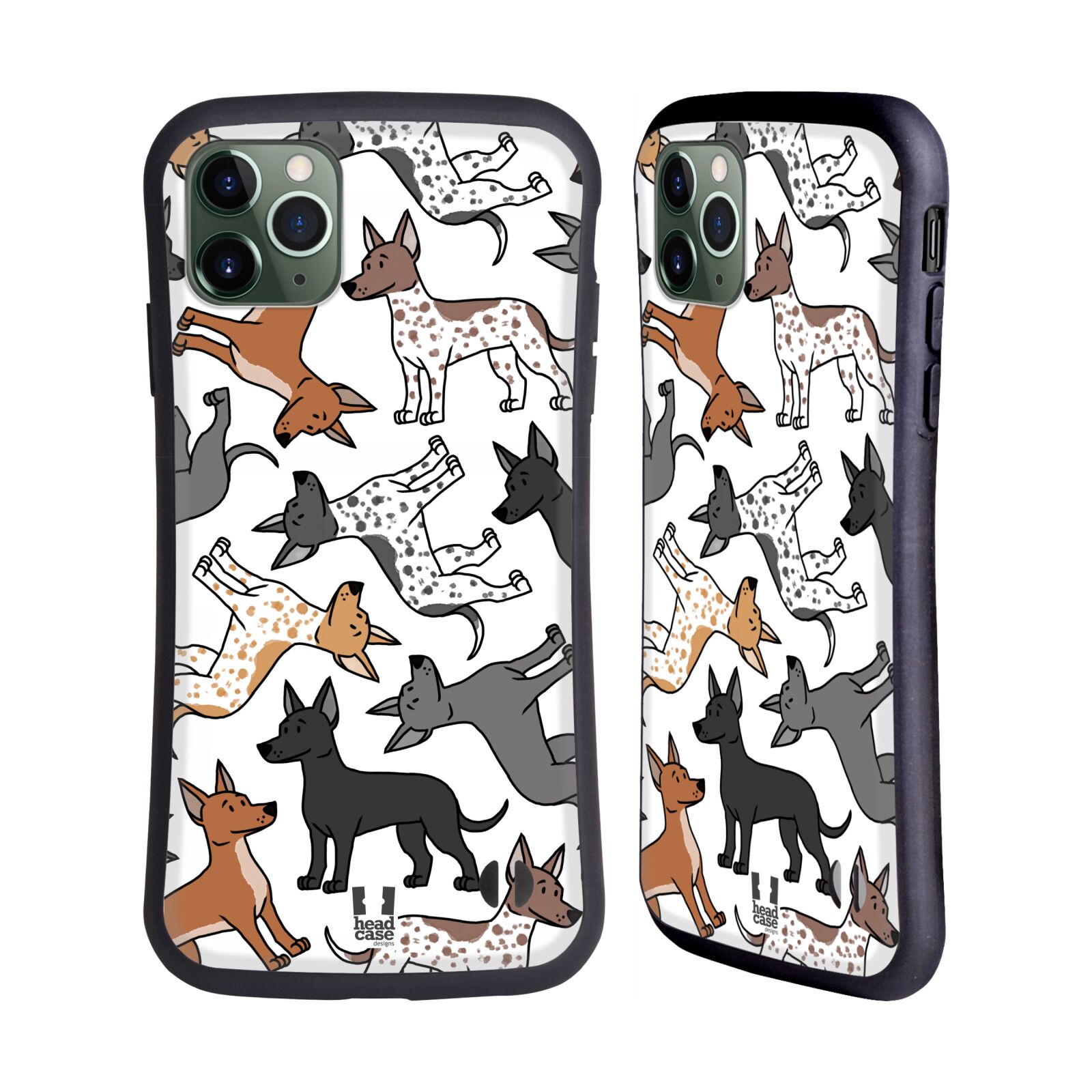 HEAD CASE DOG BREED PATTERNS 12 HYBRID CASE FOR APPLE iPHONES PHONES - Picture 8 of 17