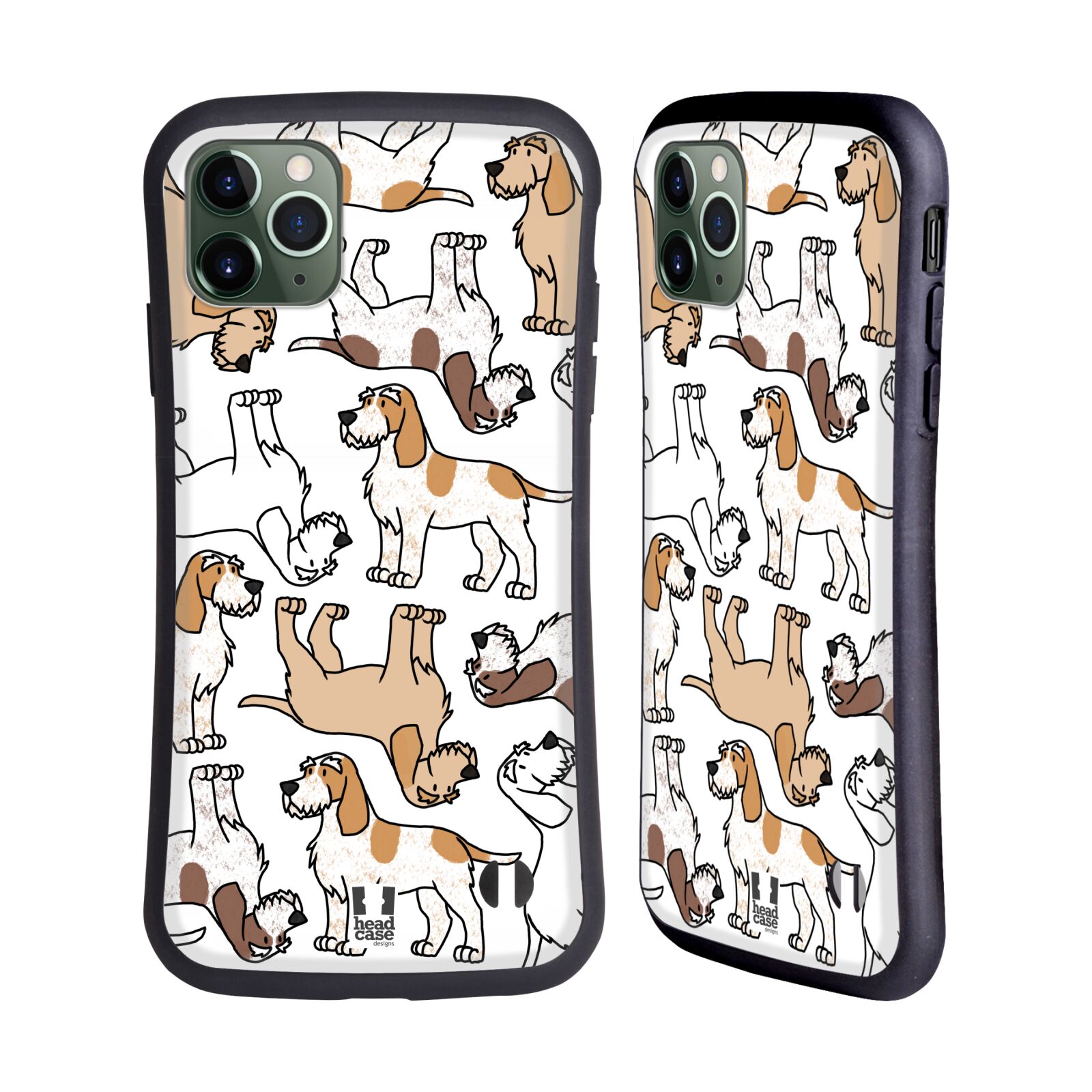 HEAD CASE DOG BREED PATTERNS 12 HYBRID CASE FOR APPLE iPHONES PHONES - Picture 16 of 17