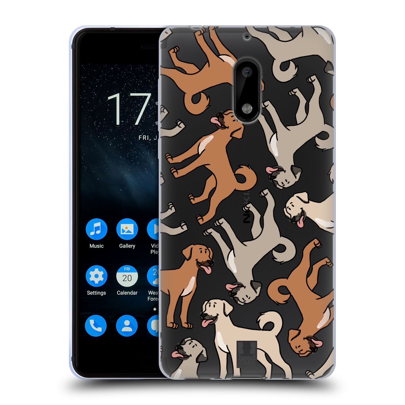 HEAD CASE DESIGNS DOG BREED PATTERNS 18 SOFT GEL CASE FOR NOKIA PHONES 1