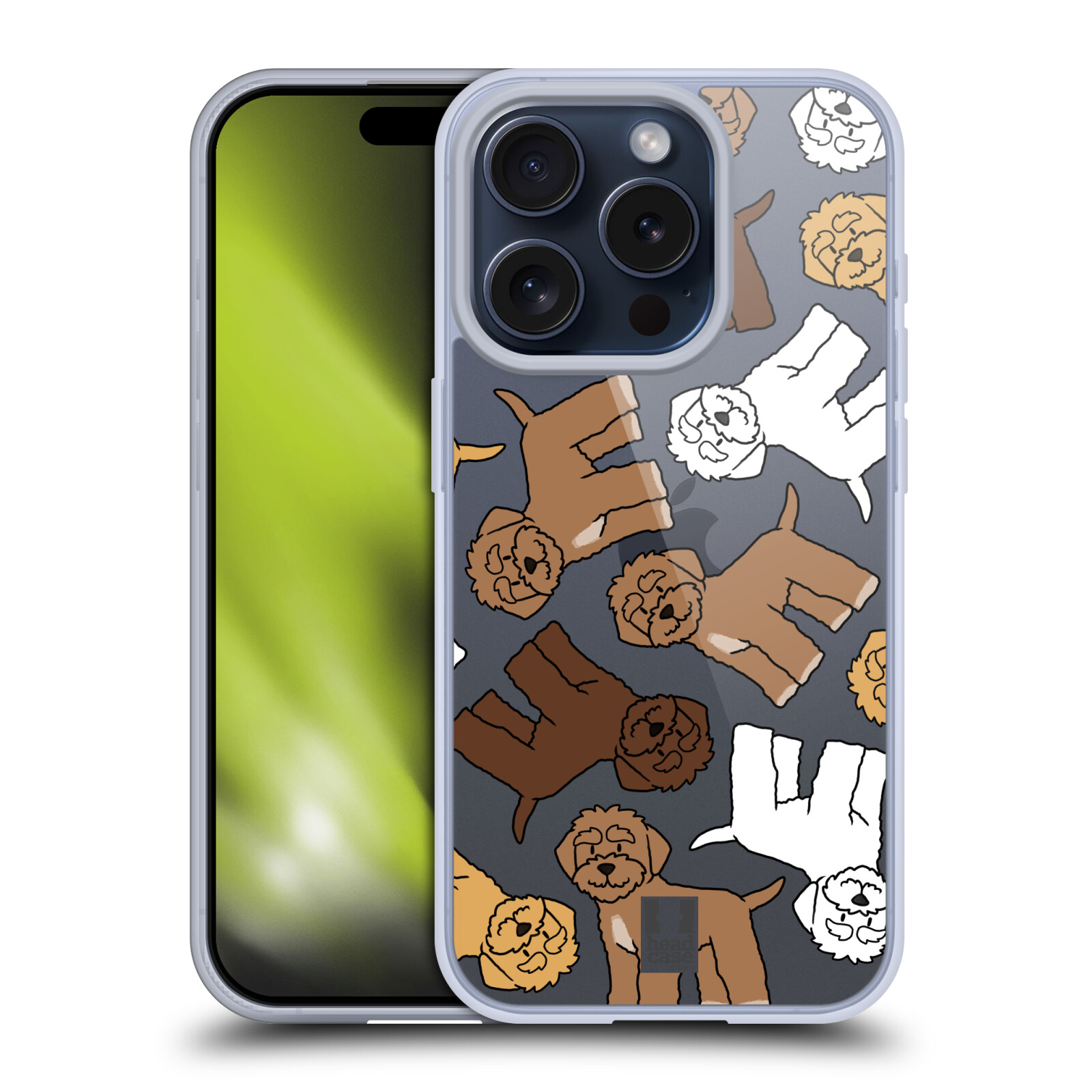 HEAD CASE DOG BREED PATTERNS 20 GEL CASE & WALLPAPER FOR APPLE iPHONE PHONES - Picture 11 of 15