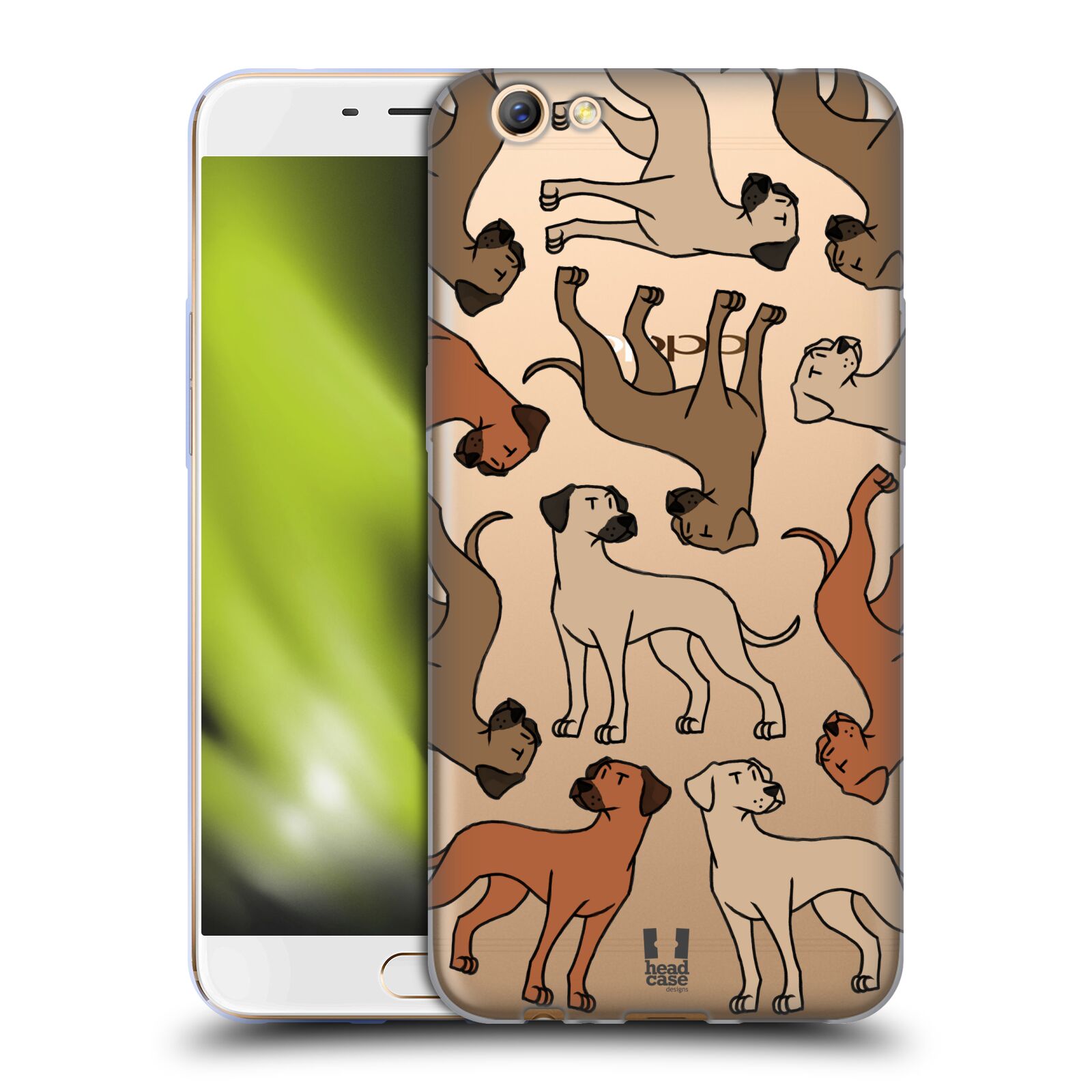 FUNDA HEAD CASE DESIGNS CON 8 PATRONES DE RAZA DE PERRO PARA TELÉFONOS OPPO - Imagen 15 de 17